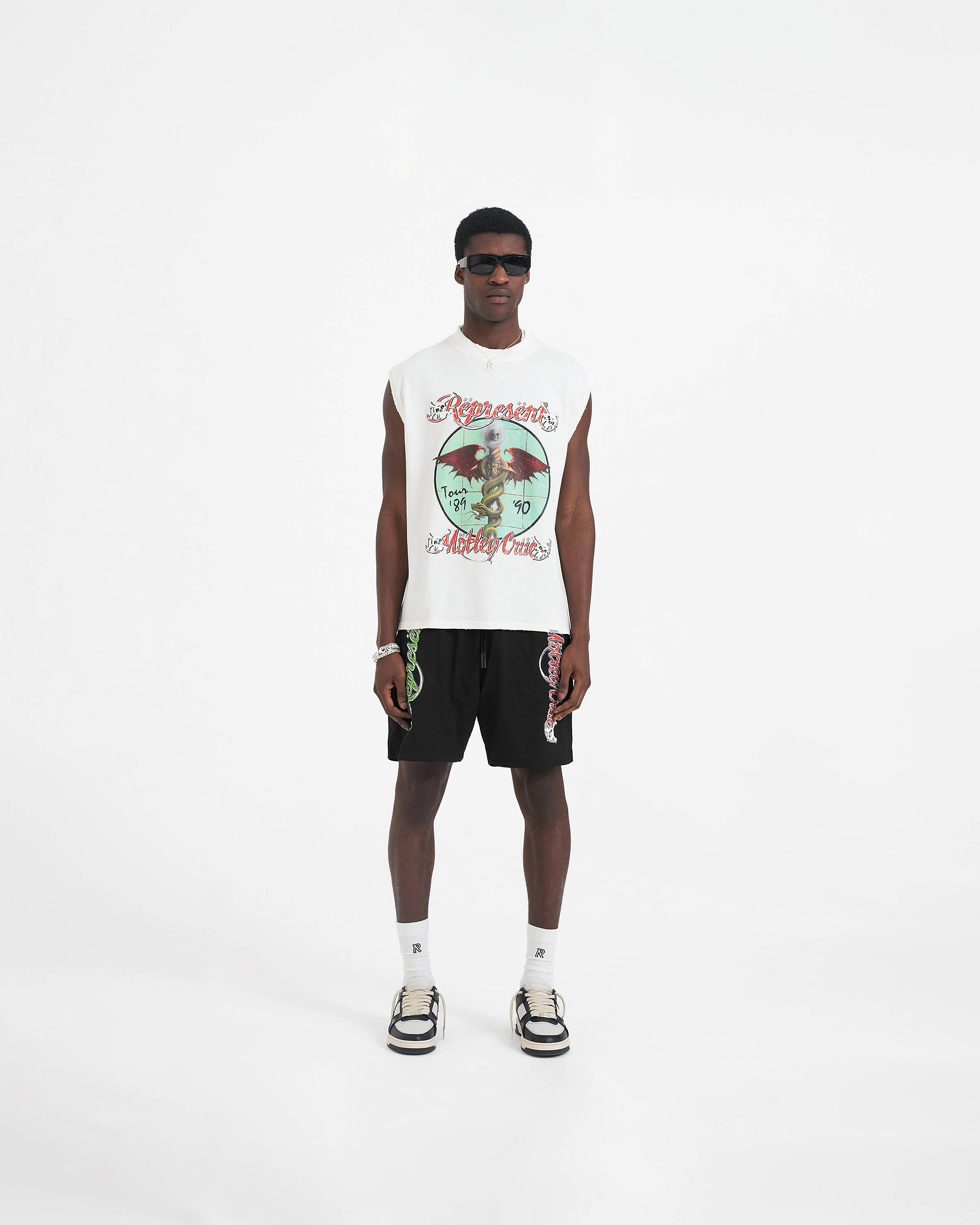Represent x Mötley Crüe™️ Dr Feelgood Tank - Flat White