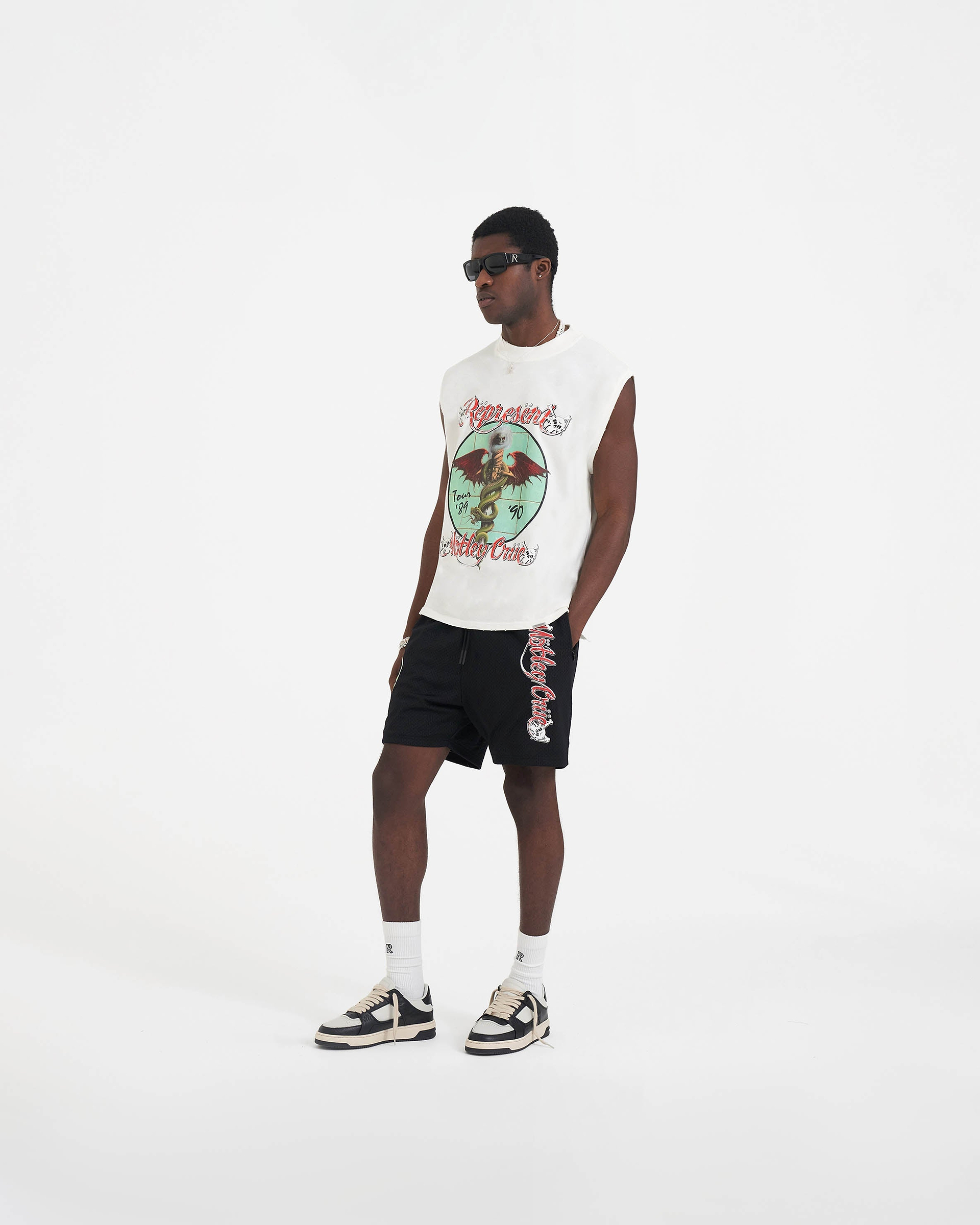 Represent x Mötley Crüe™️ Dr Feelgood Tank - Flat White