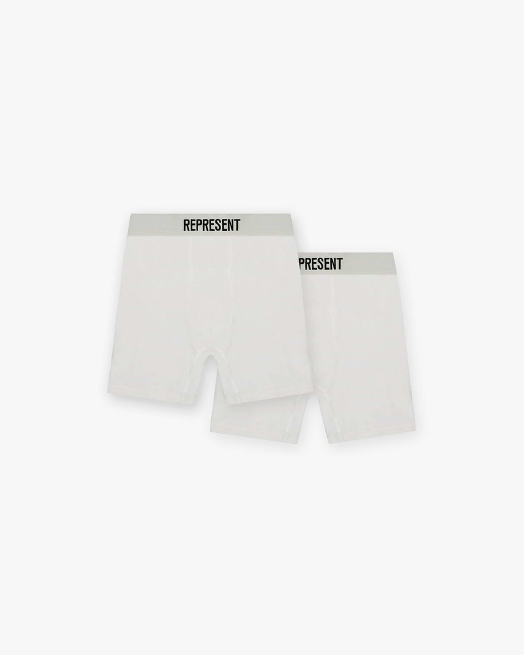 Represent Boxers 2 Pack | Flat White Accessories FW22 | Represent Clo