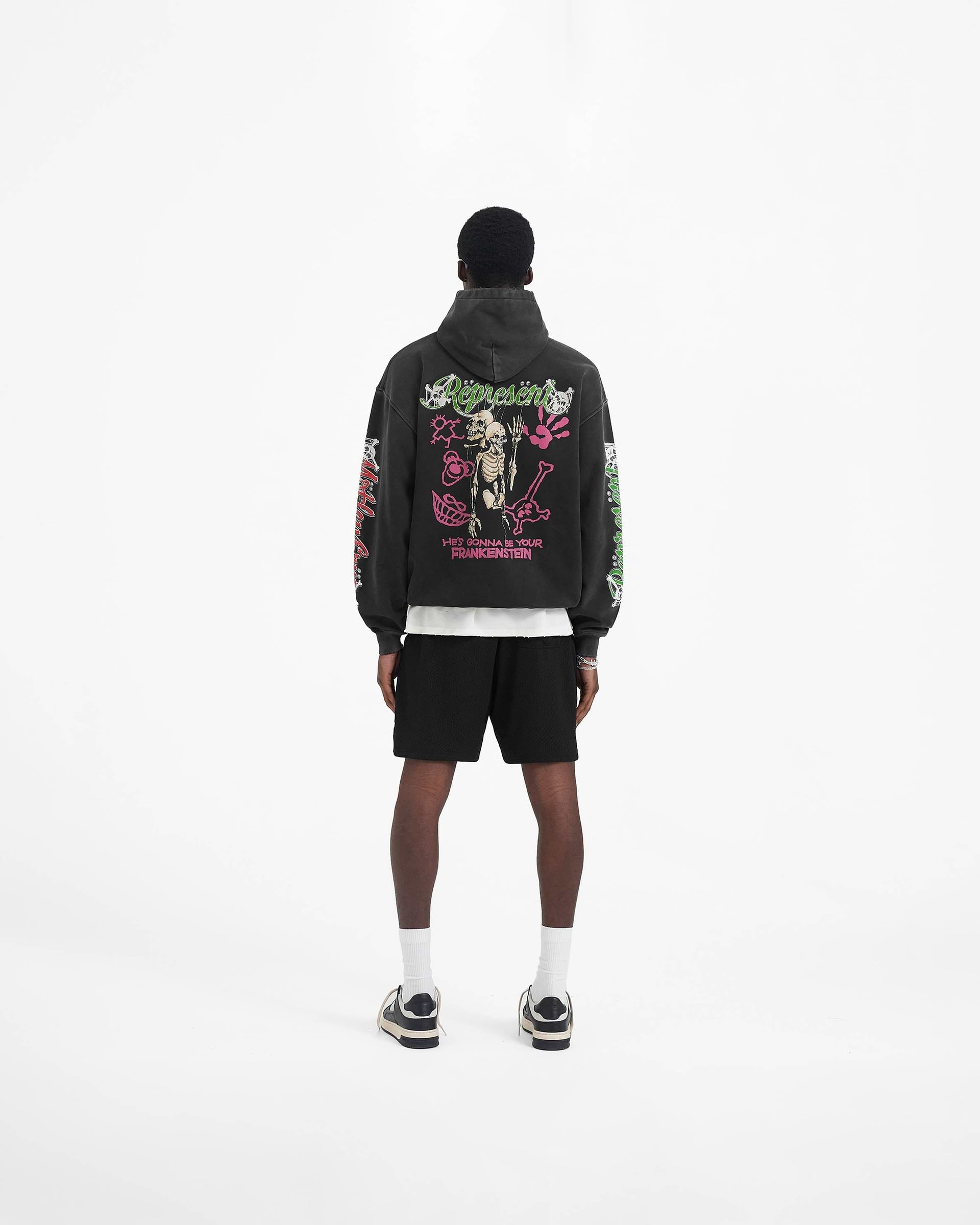 Represent x Mötley Crüe™️ Without You Hoodie - Gealtertes Schwarz