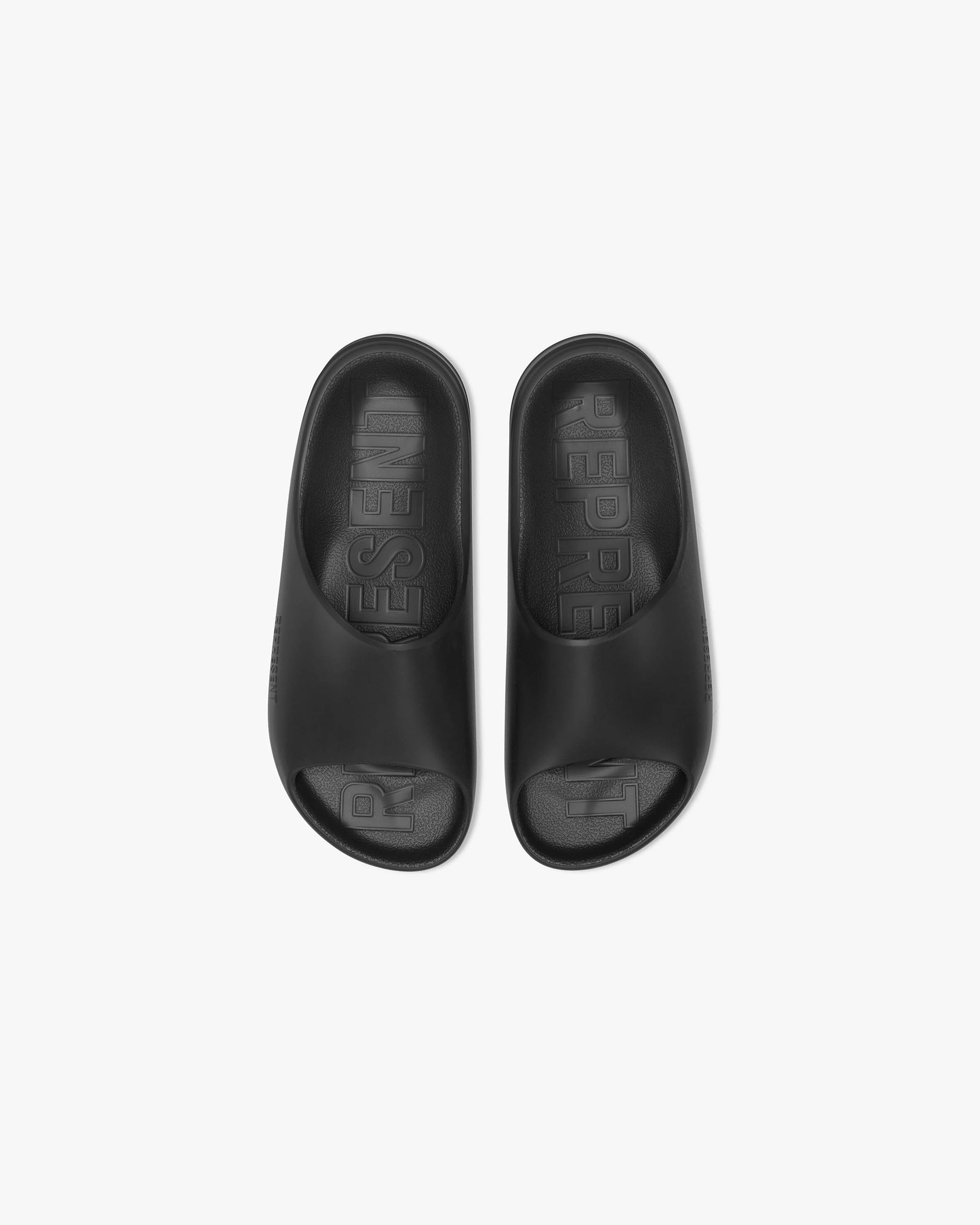 Matte top black slides