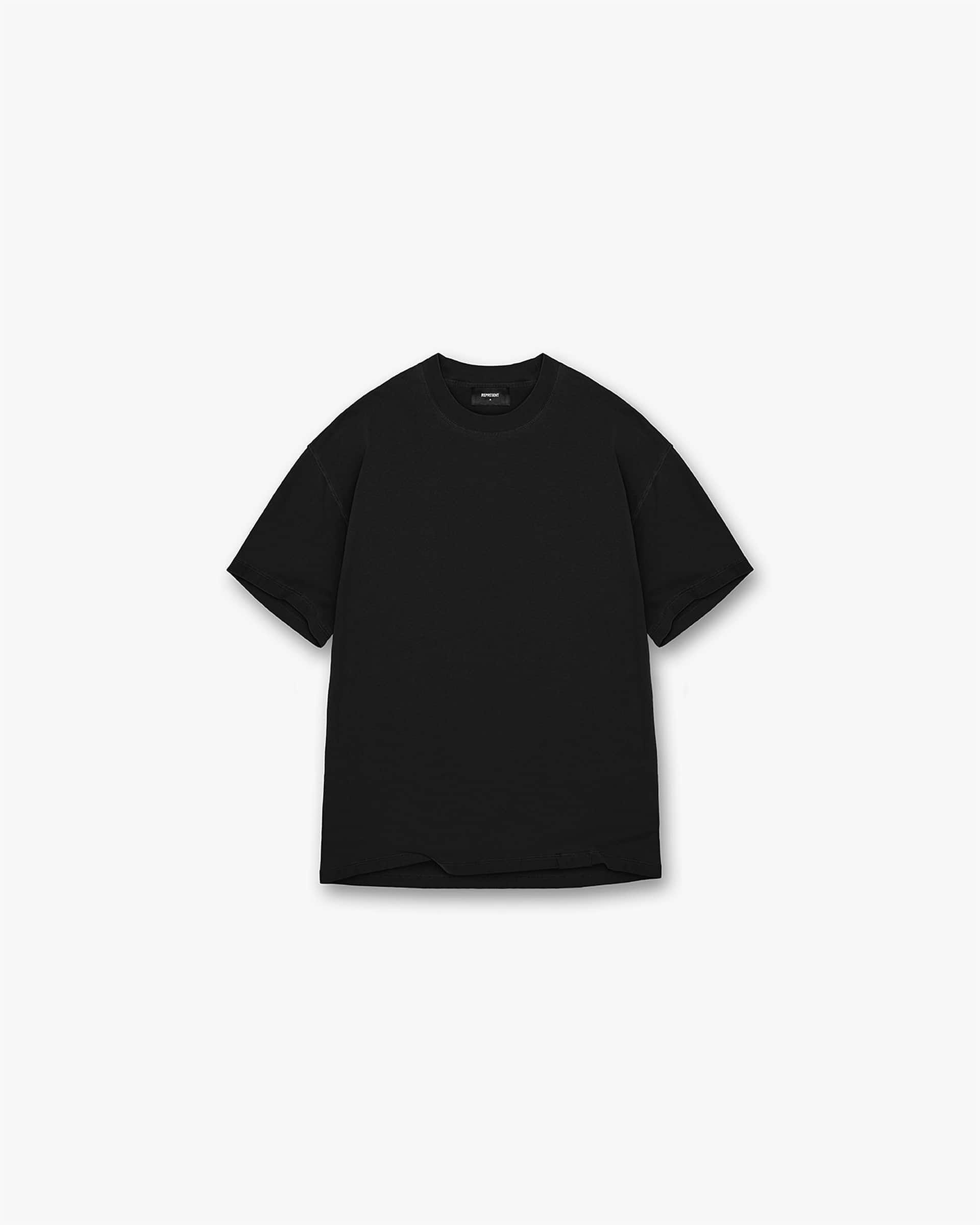 Initial T-Shirt | Jet Black T-Shirts Initial | Represent Clo