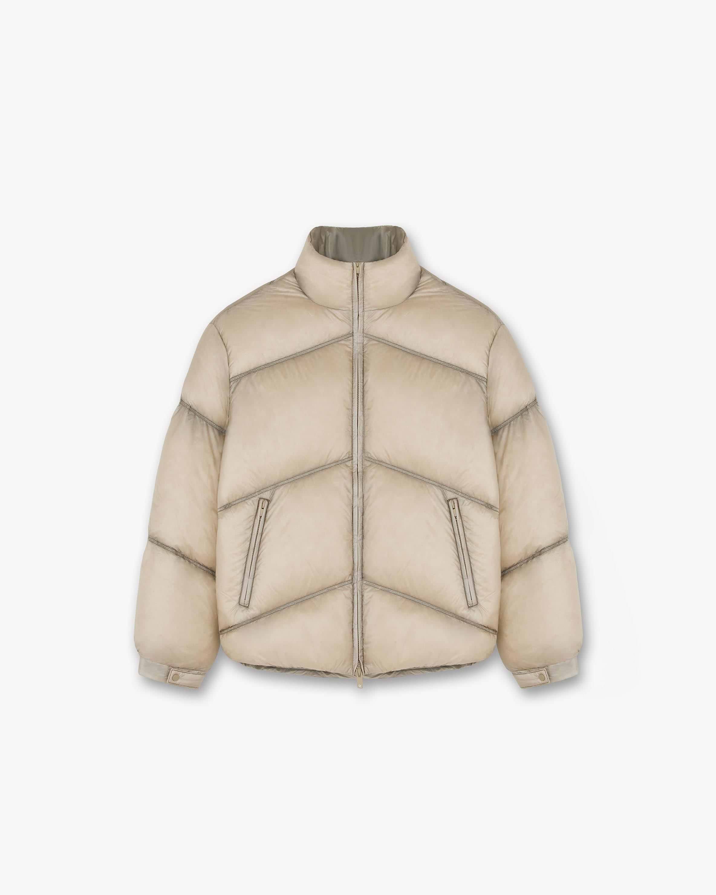 Represent clothing shearling jacket store