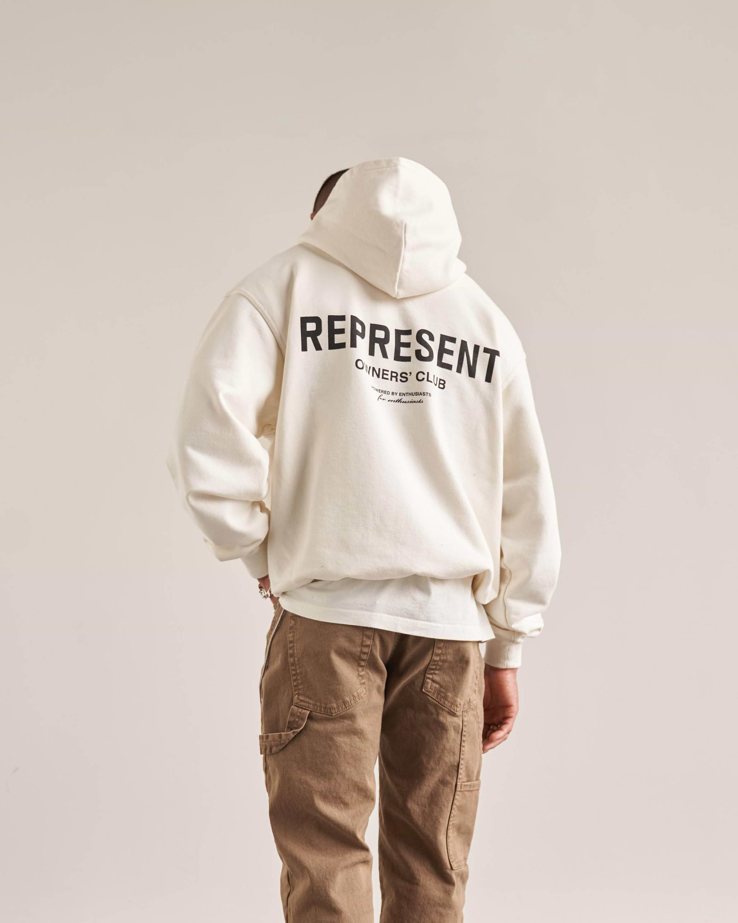 Represent Owners Club Hoodie | Flat White Hoodies | REPRESENT CLO