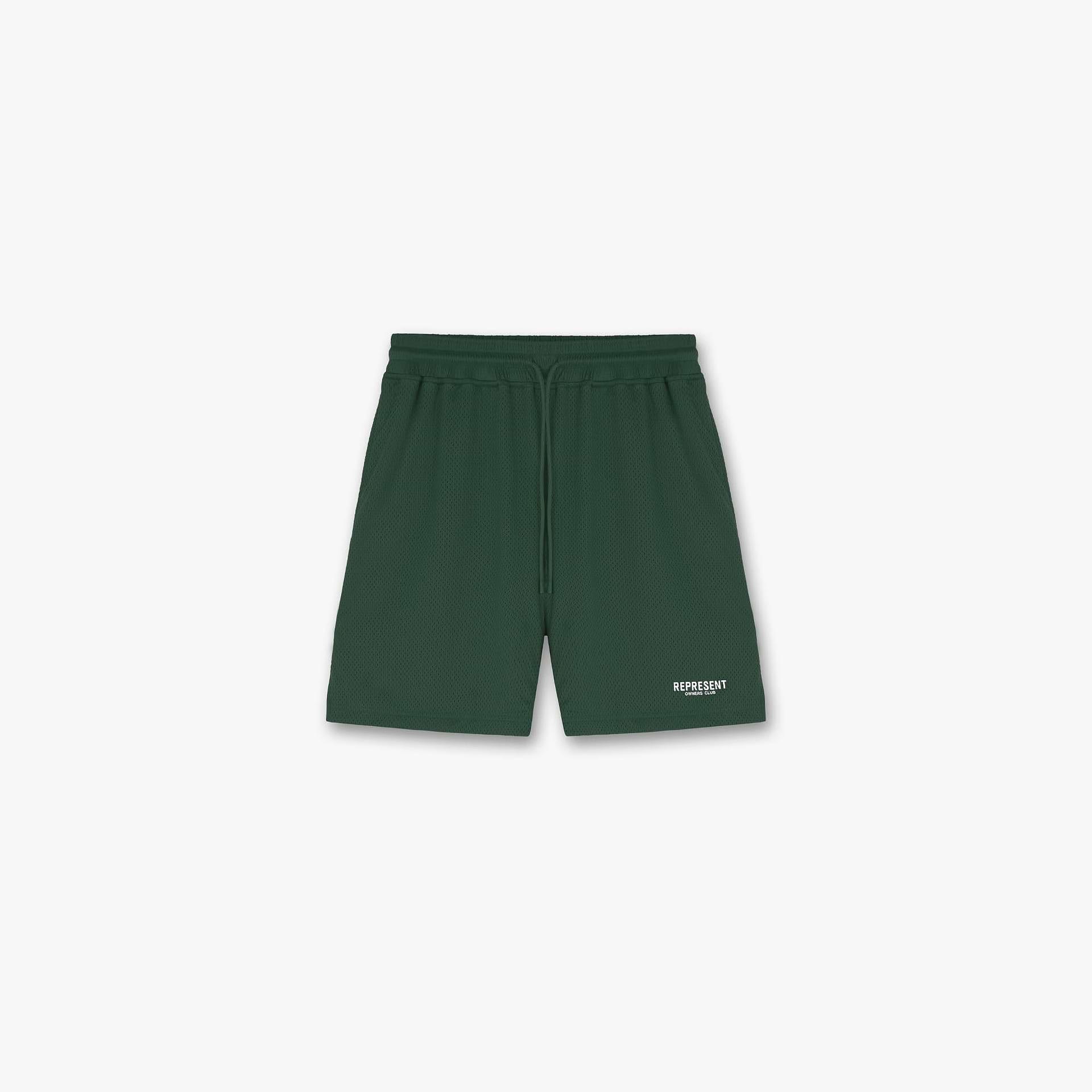 Represent Owners Club Mesh Shorts - Racing Green