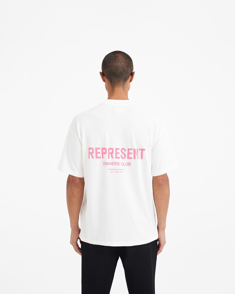 Represent Owners Club T-Shirt | Flat White Bubblegum T-Shirts ...