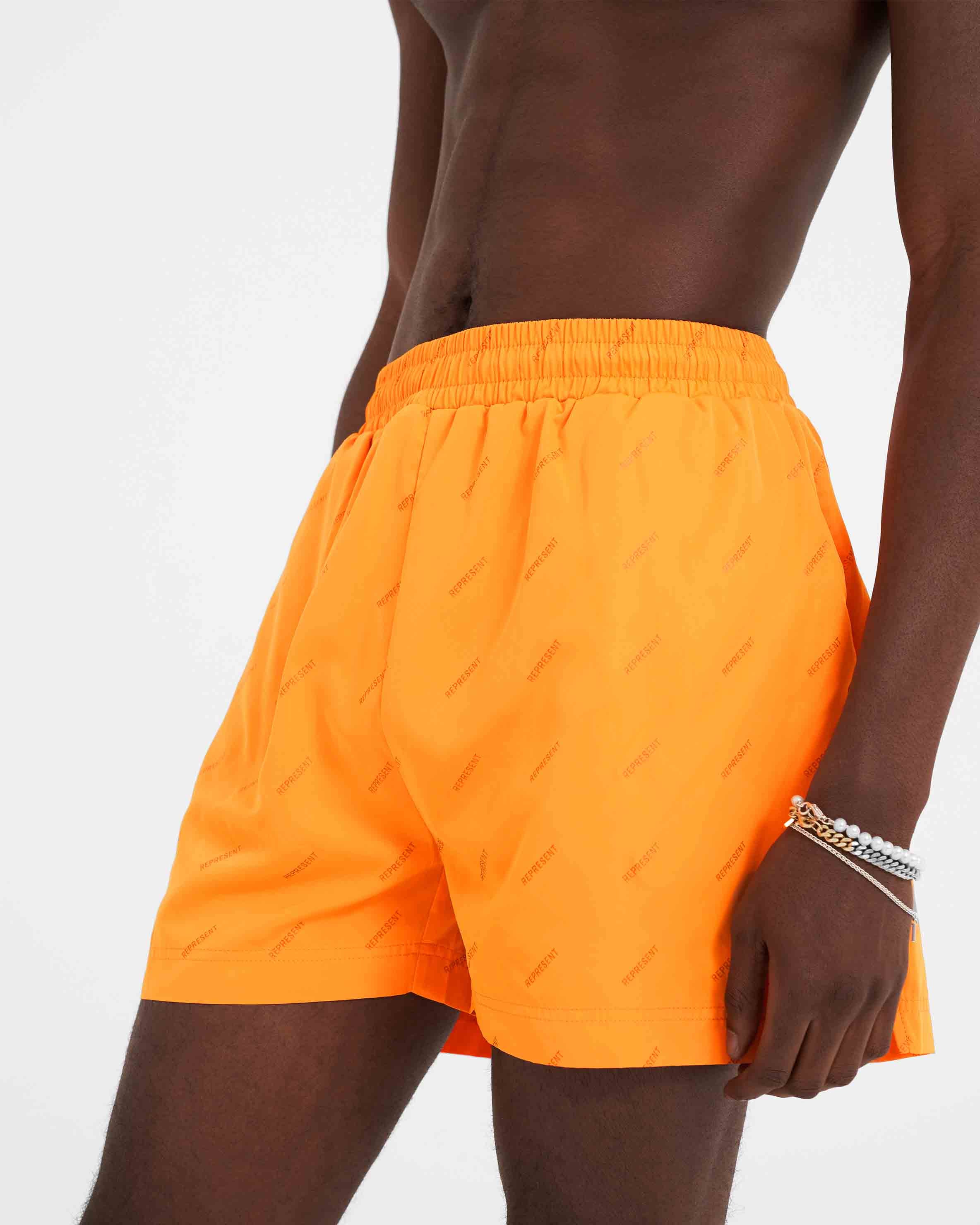 Swim Shorts | Neon Orange Shorts SS23 | Represent Clo