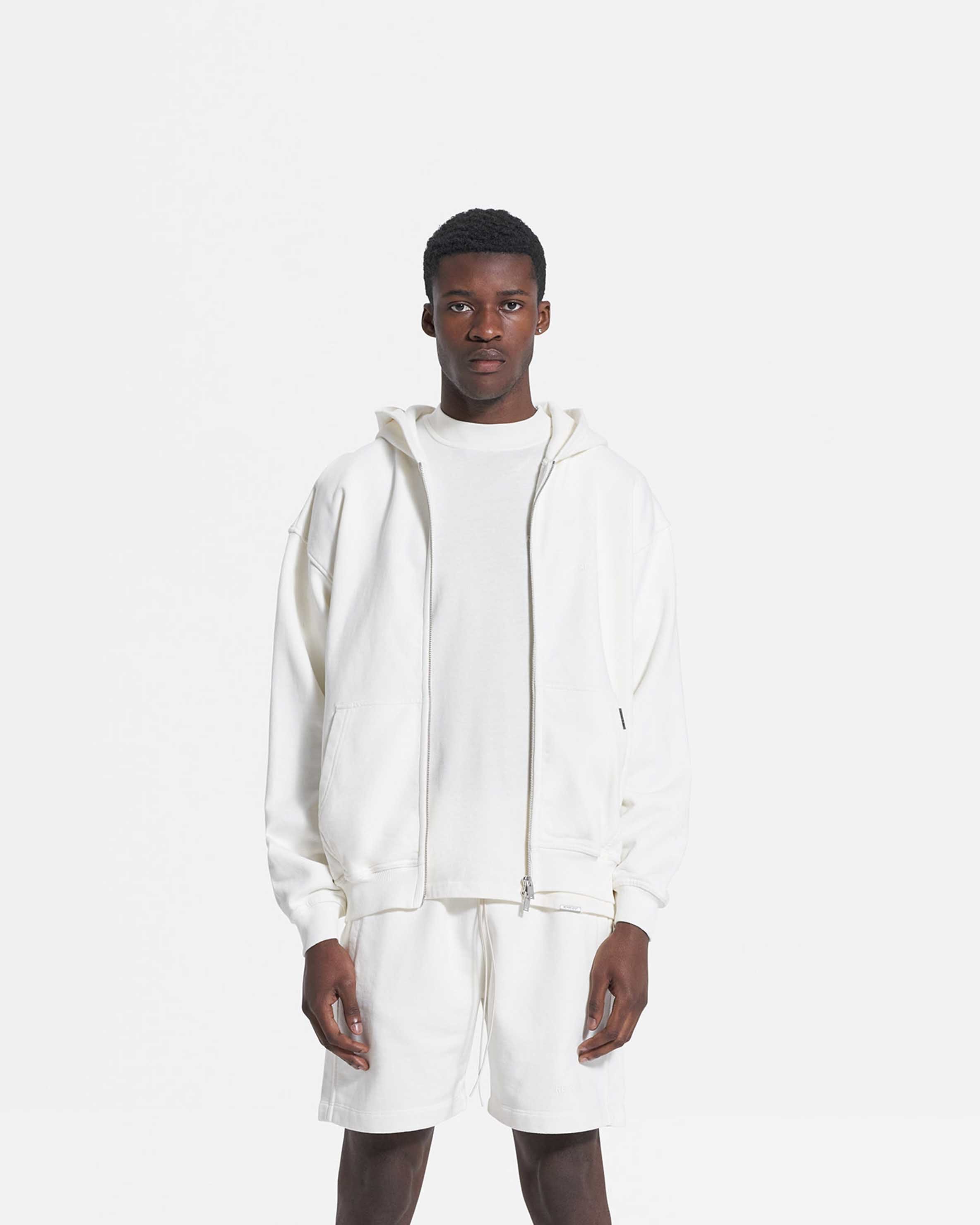 Blank Zip Hoodie Flat White REPRESENT CLO