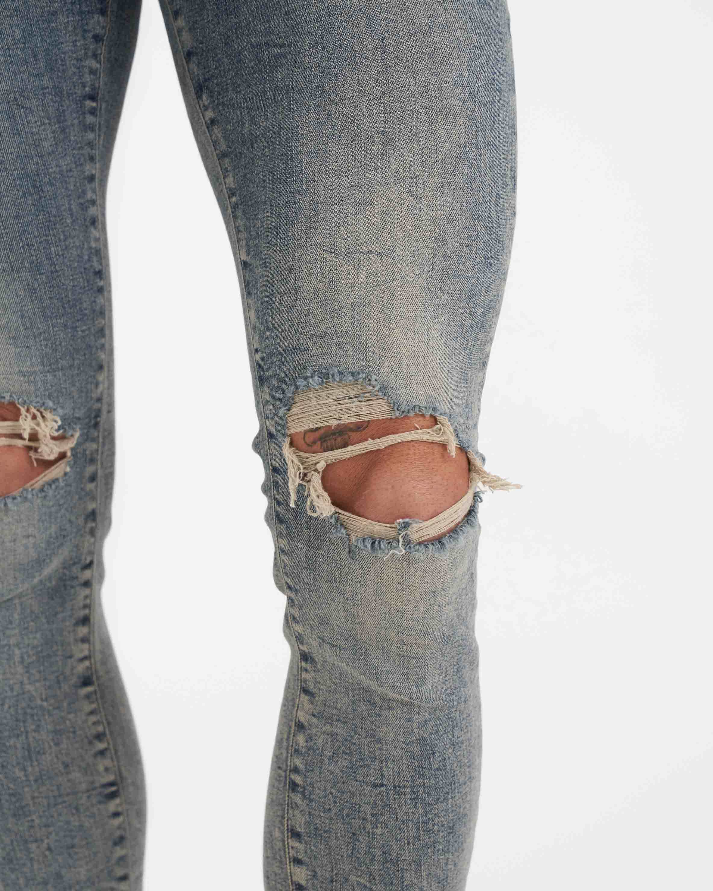 Destroyer Denim – Blau Creme
