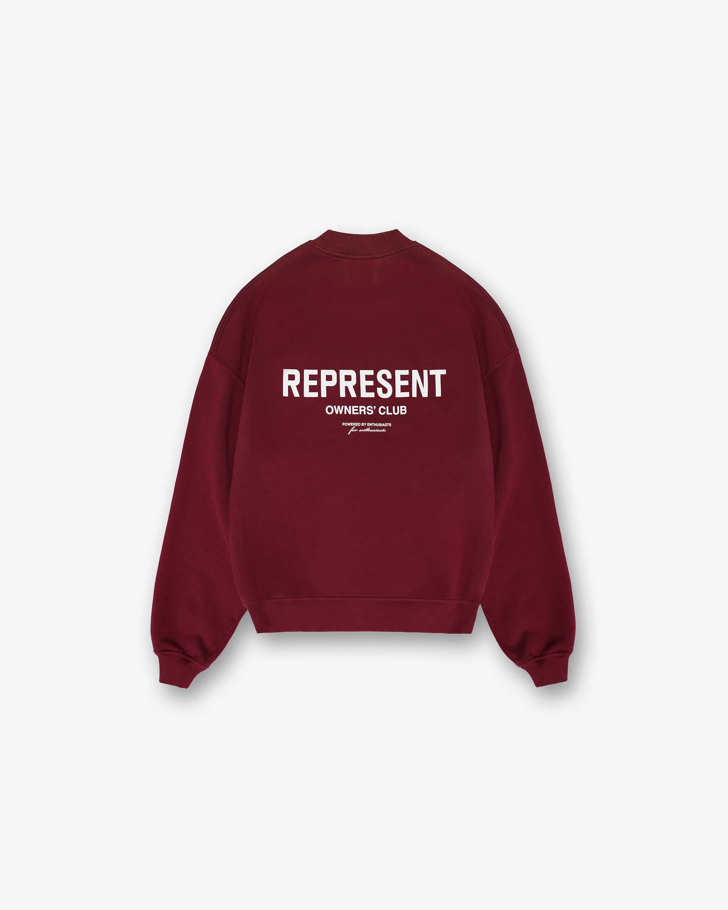 Represent Owners Club Sweater | Maroon Sweaters Owners Club | Represent Clo