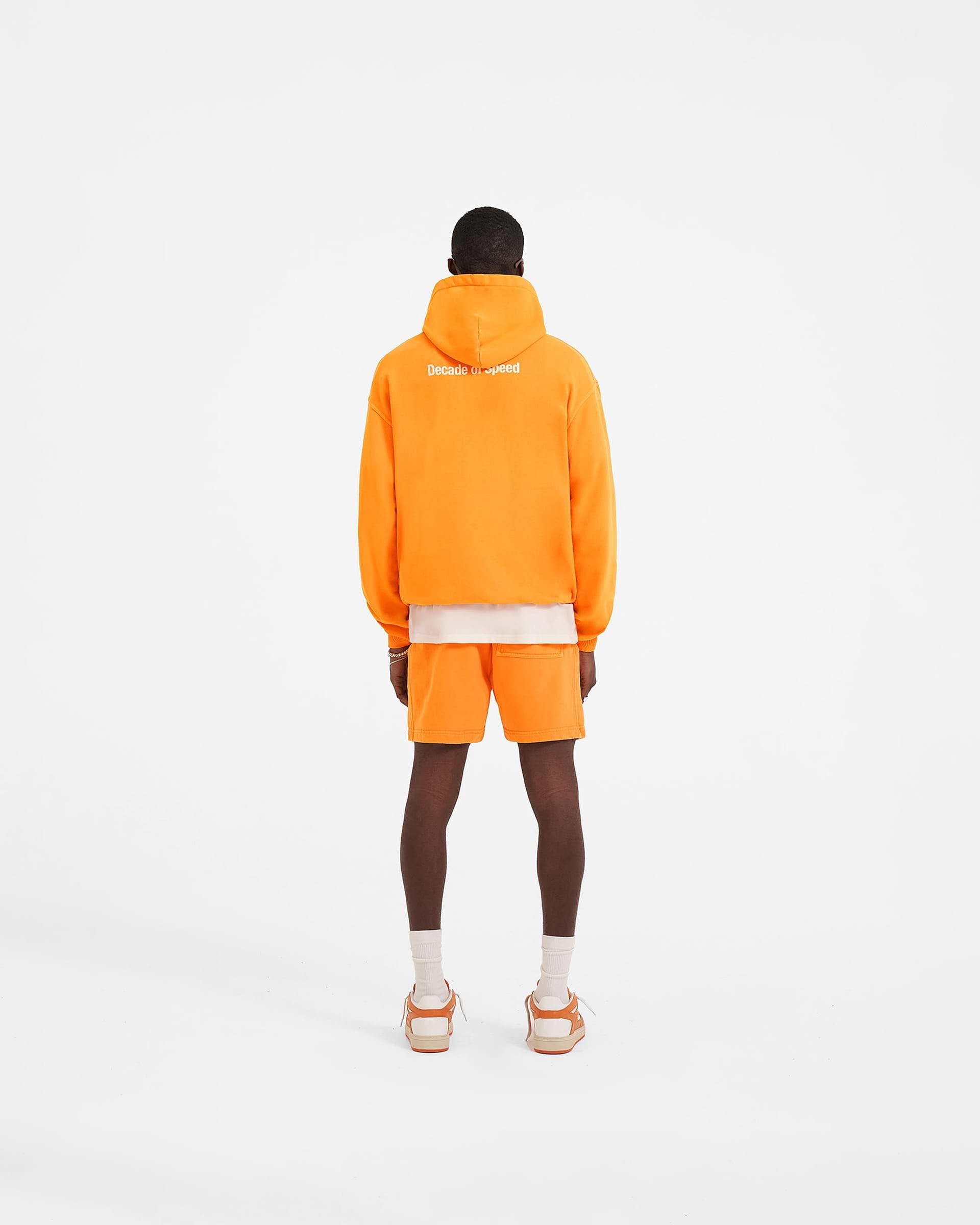 Decade of Speed Hoodie - Neon Orange