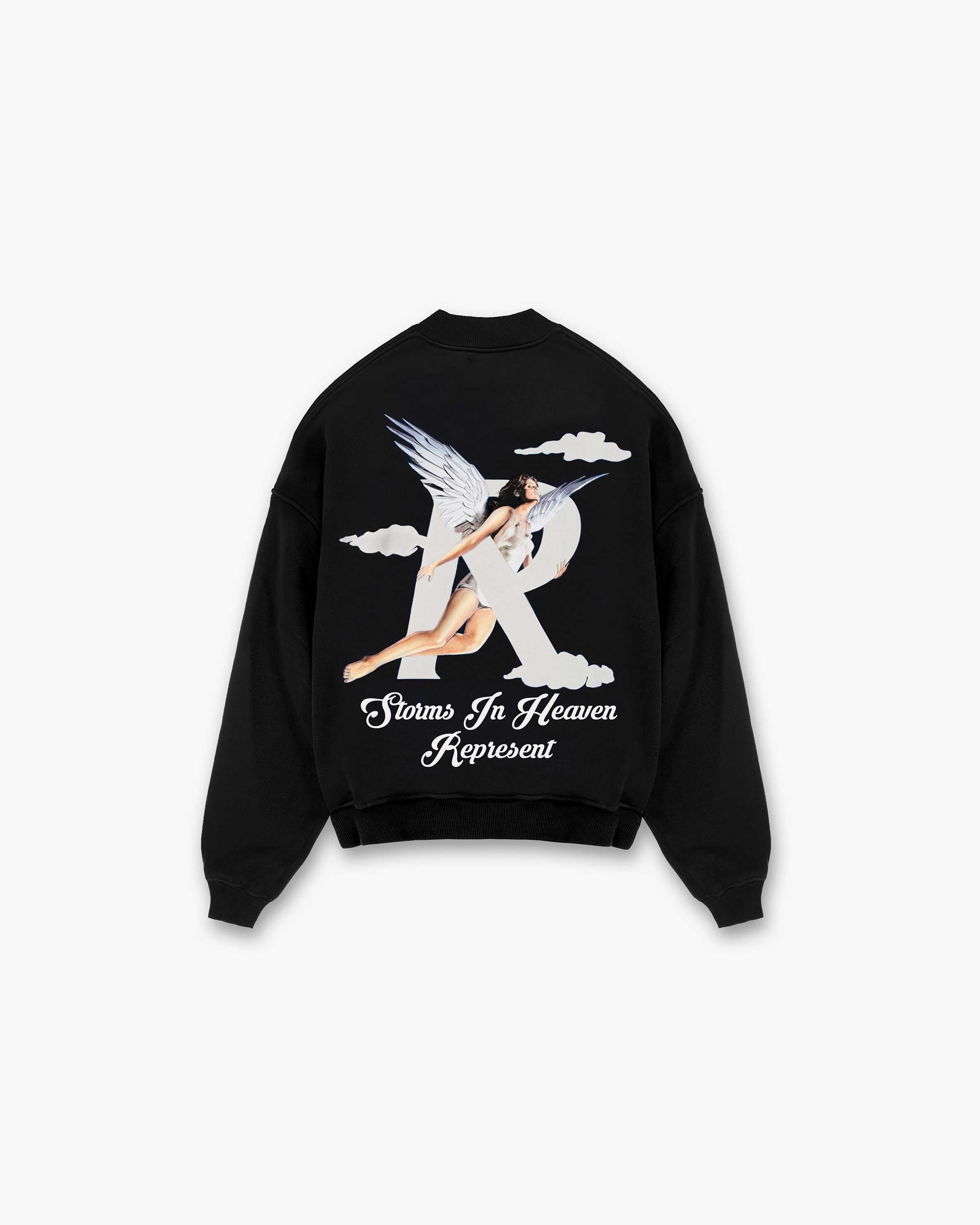 Storms In Heaven Sweater | Black Sweaters SS23 | Represent Clo