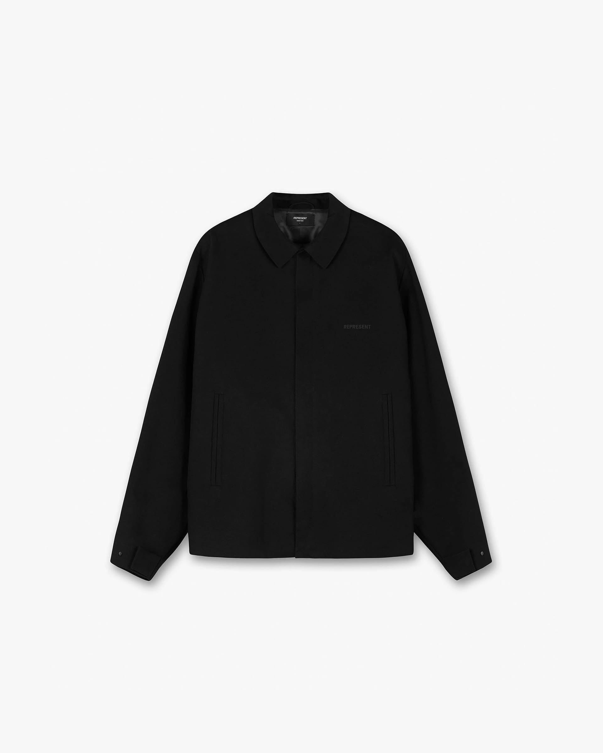 Coach Jacket | Black Outerwear FW21 | Represent Clo