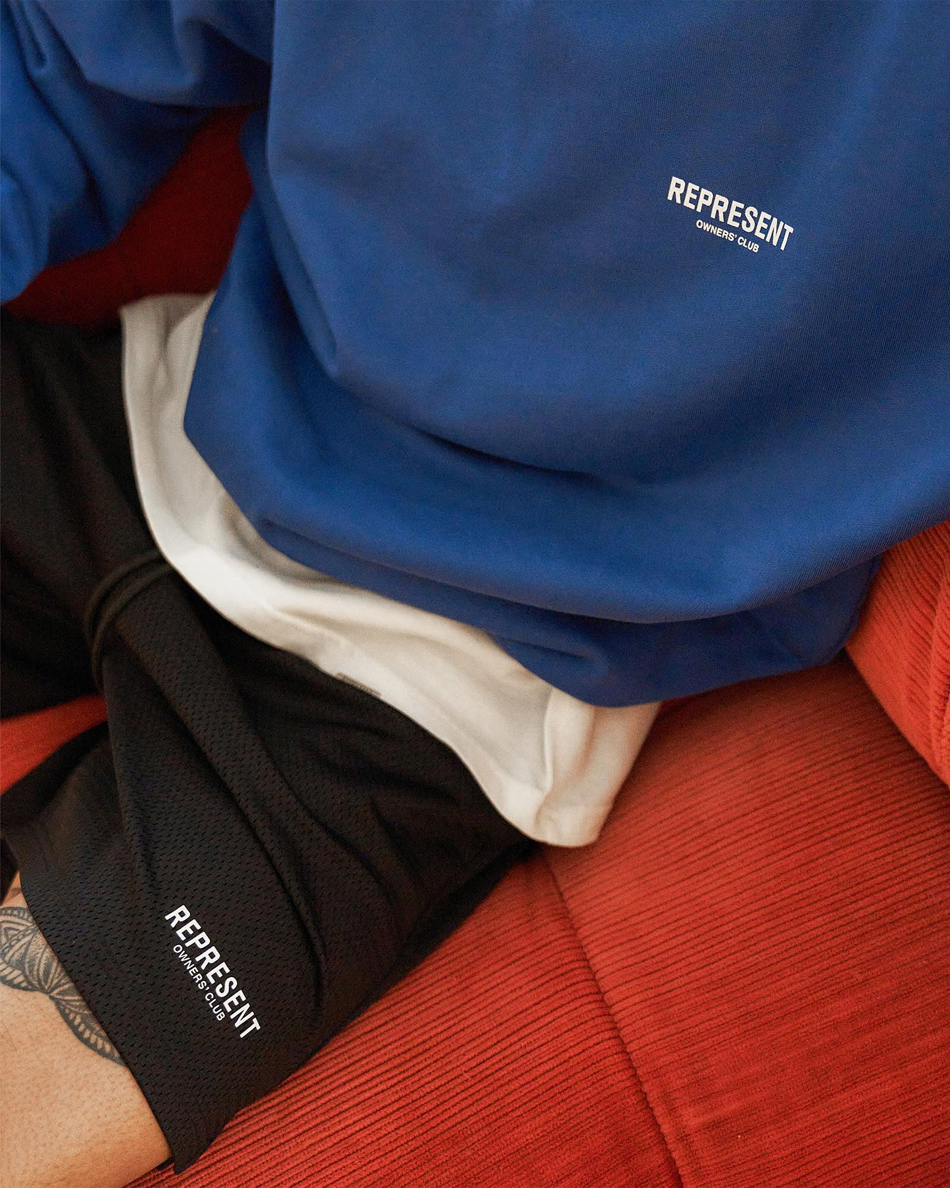 Represent Owners Club Mesh Shorts - Schwarz
