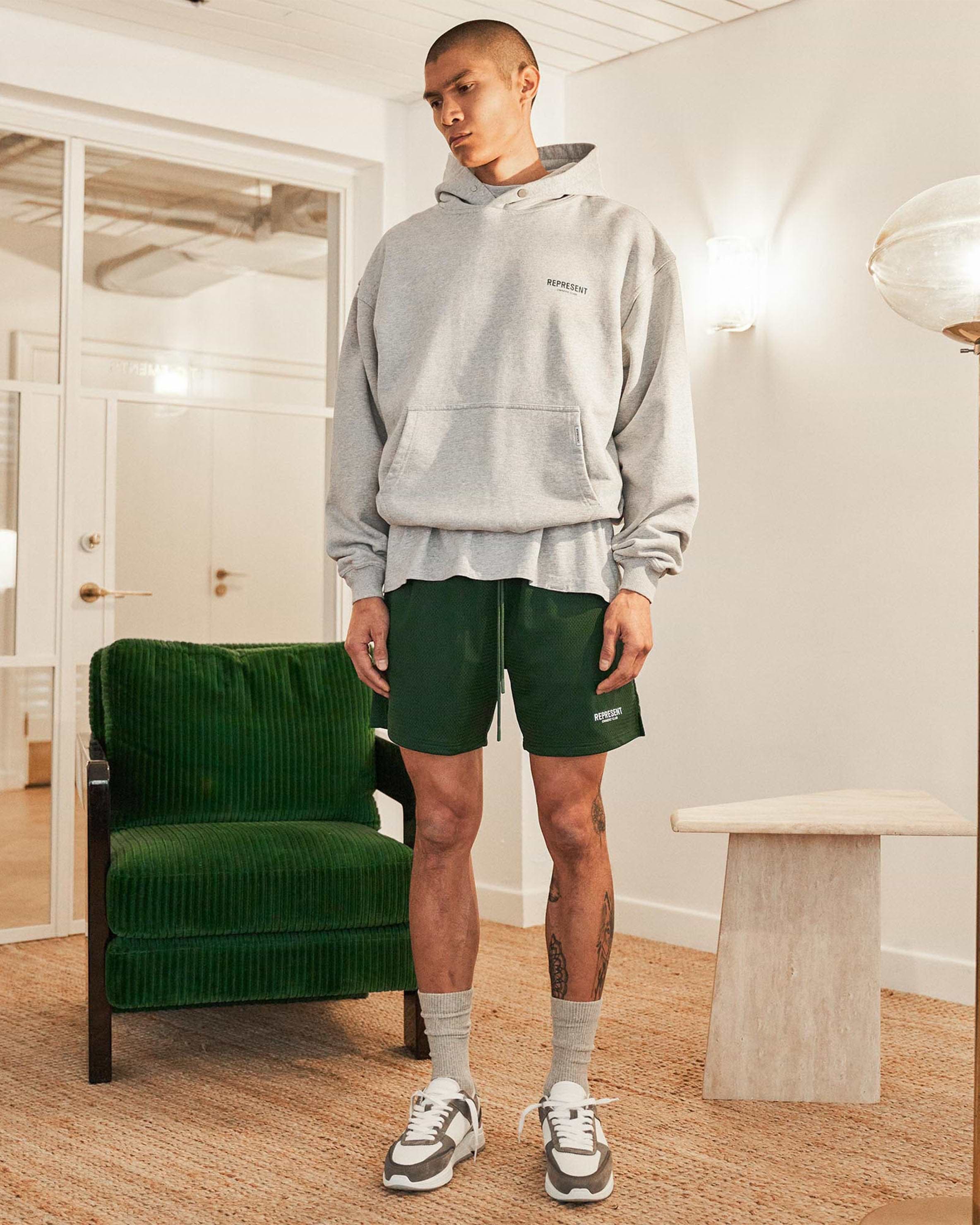 Green Shorts Owners Club Mesh Shorts REPRESENT CLO