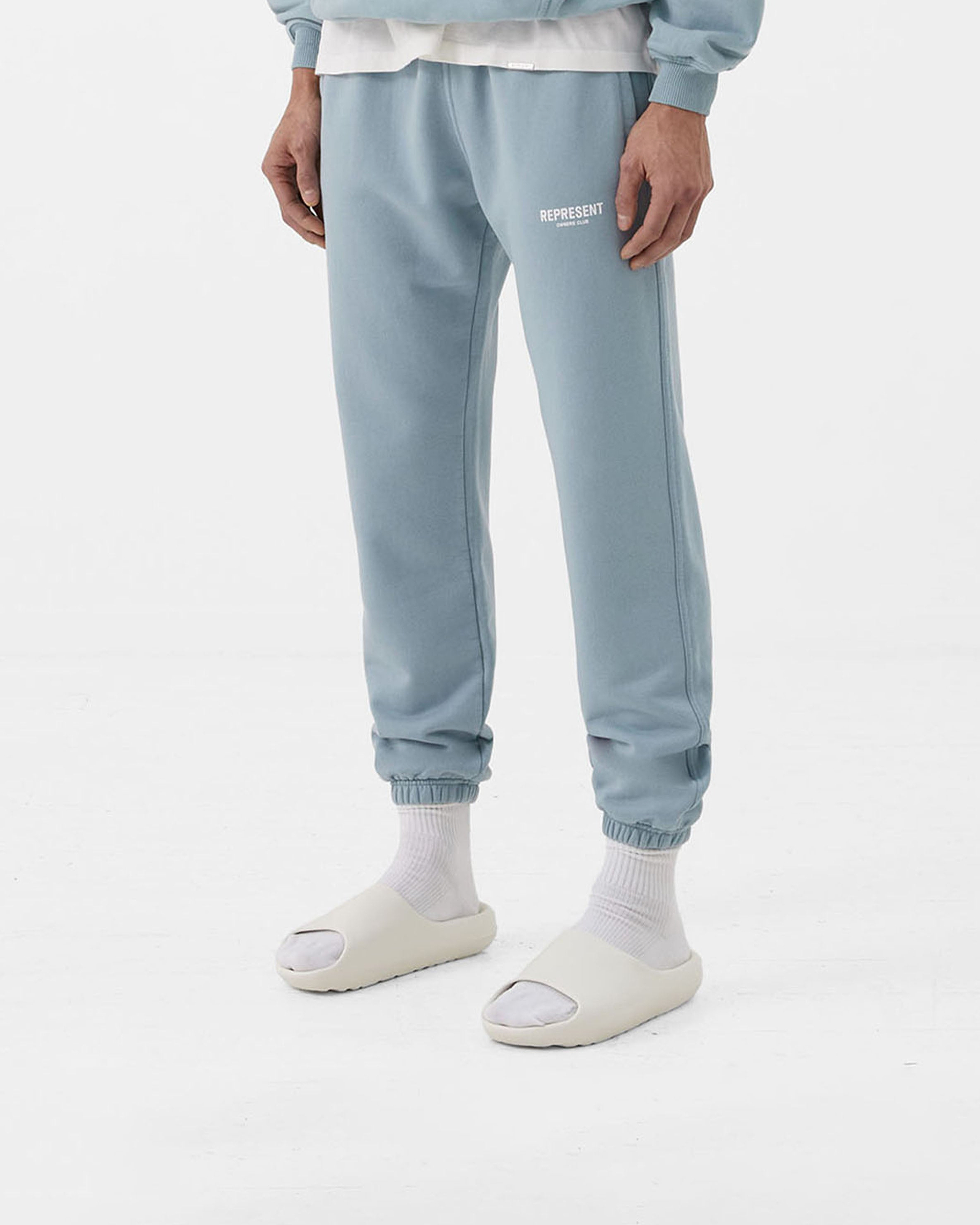 Represent Owners Club Sweatpant | Powder Blue Pants Owners Club | Represent Clo