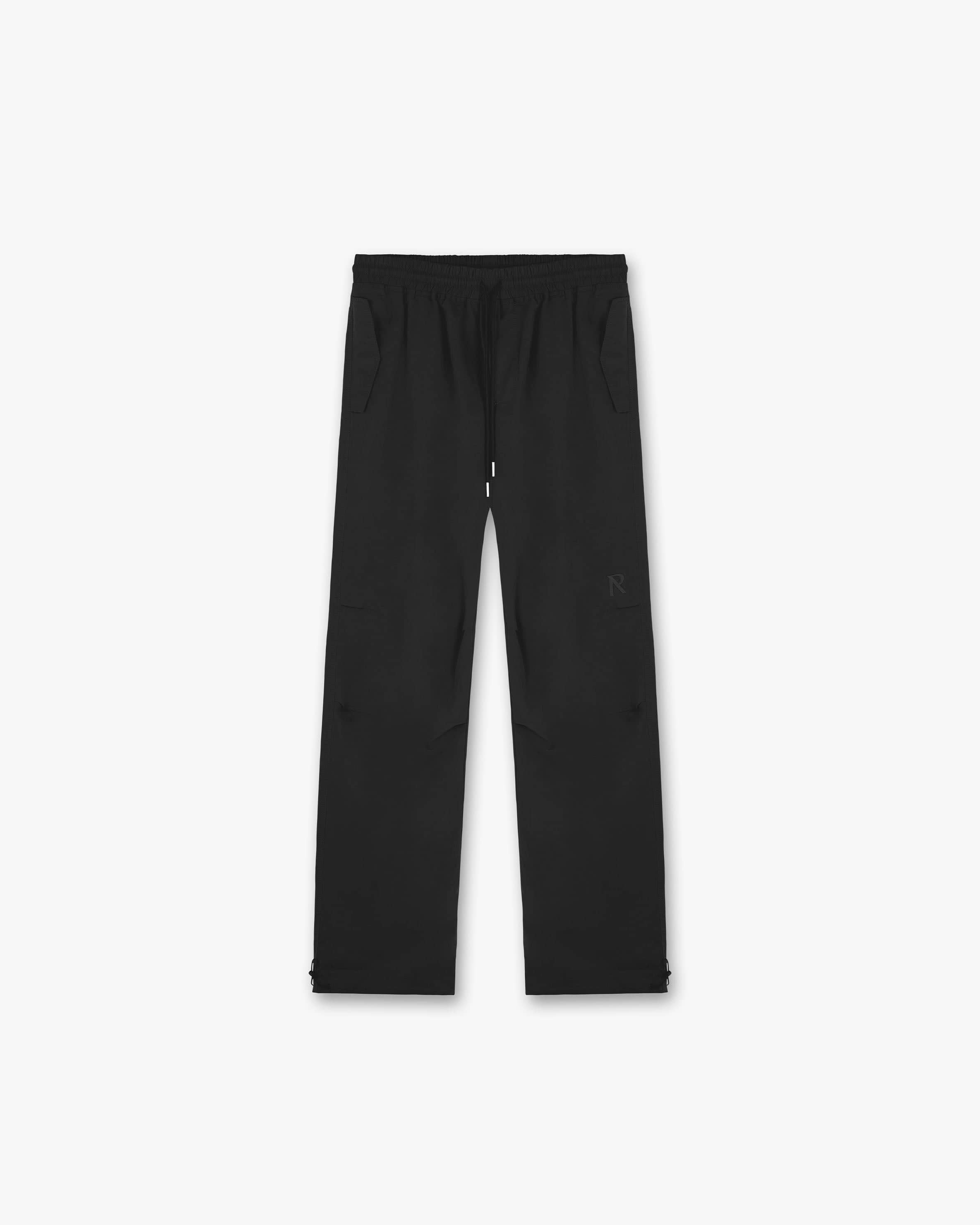 Black parachute pants hot sale