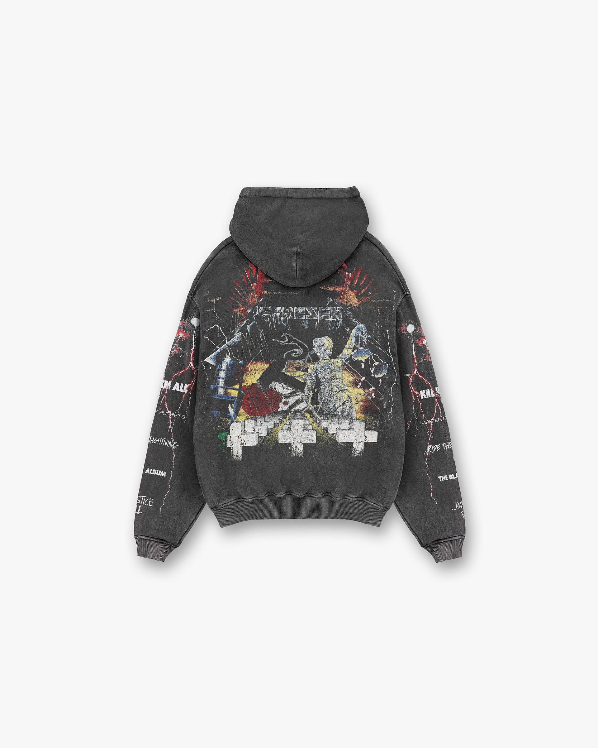Sweat à capuche Master Of Puppets Represent X Metallica™️ - Gris vintage
