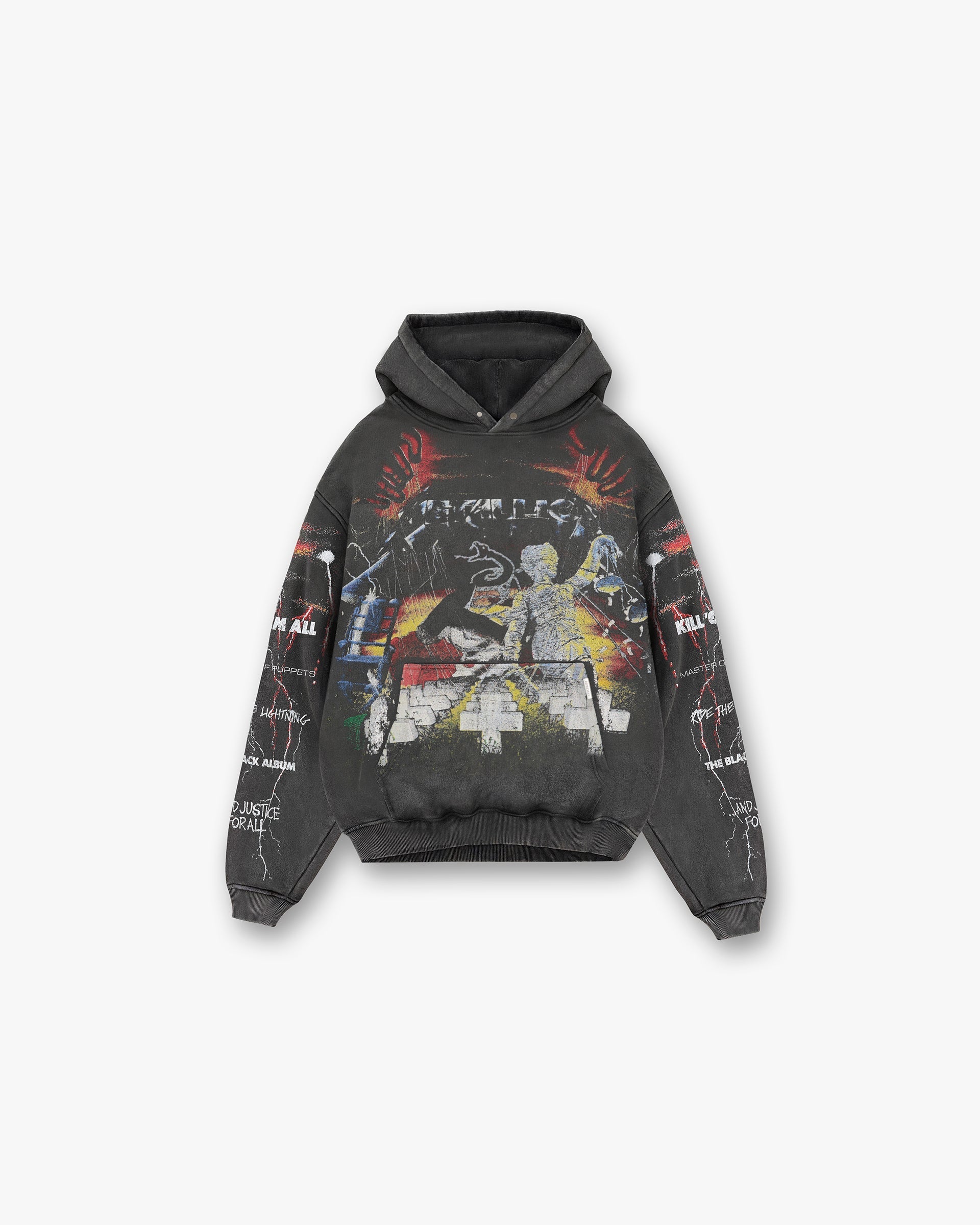 Sweat à capuche Master Of Puppets Represent X Metallica™️ - Gris vintage