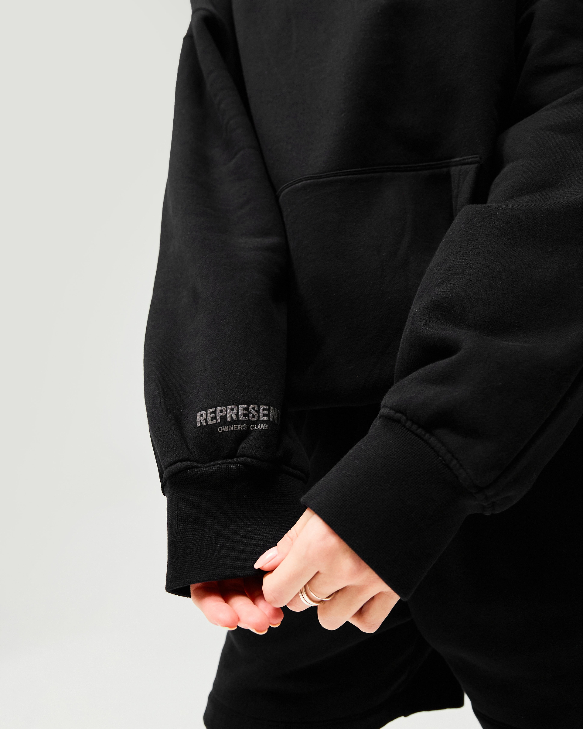 Owners Club Boyfriend Hoodie - Jet Black