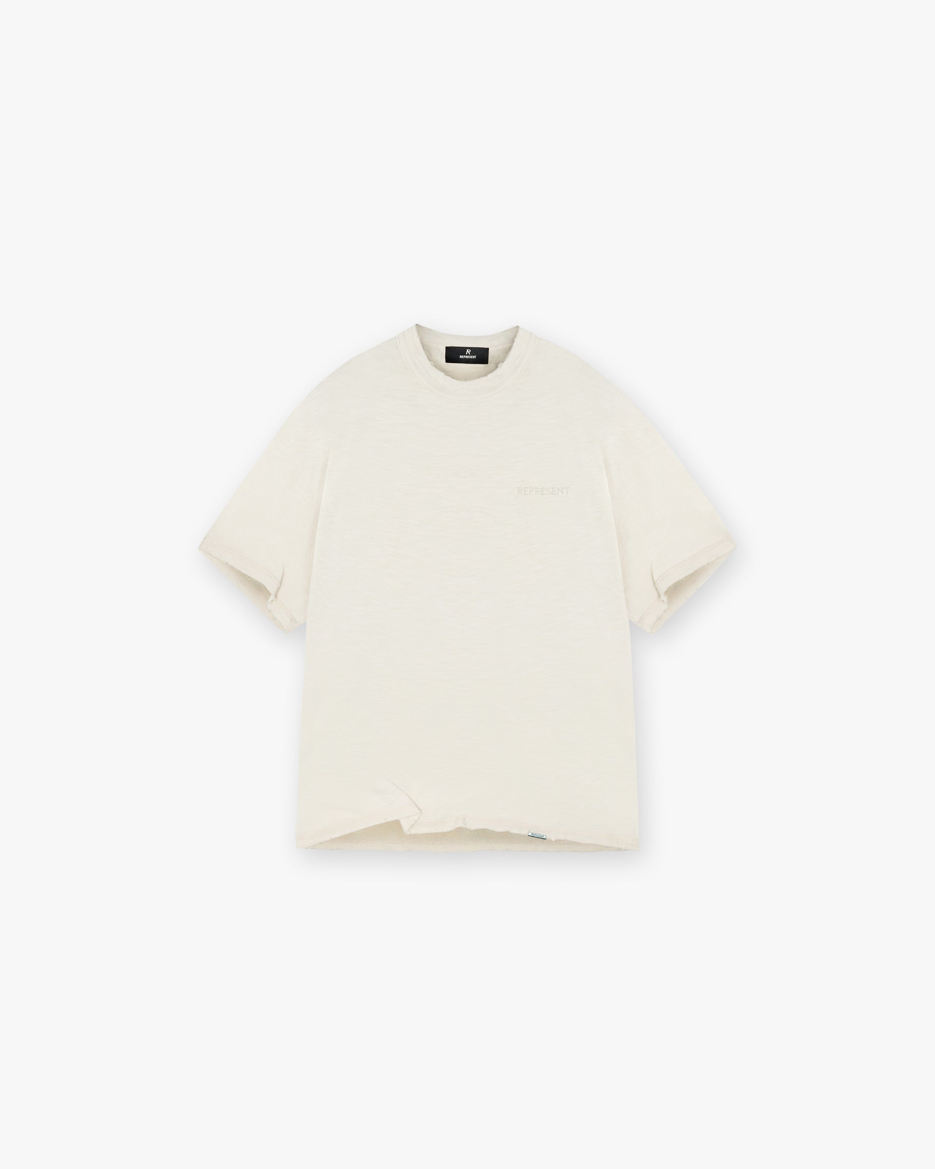 T-shirt Slub - Sable blanc