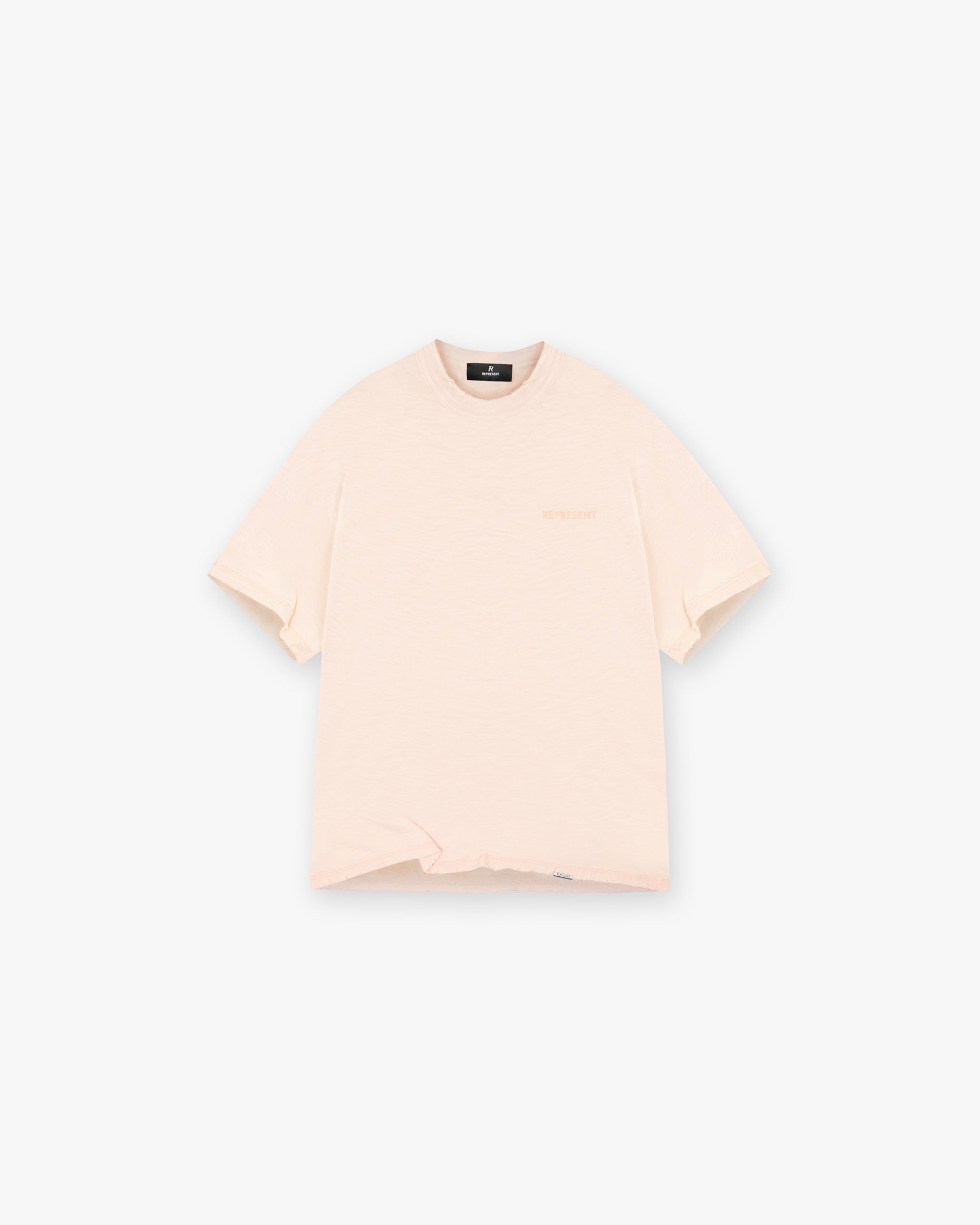 T-shirt Slub - Corail délavé