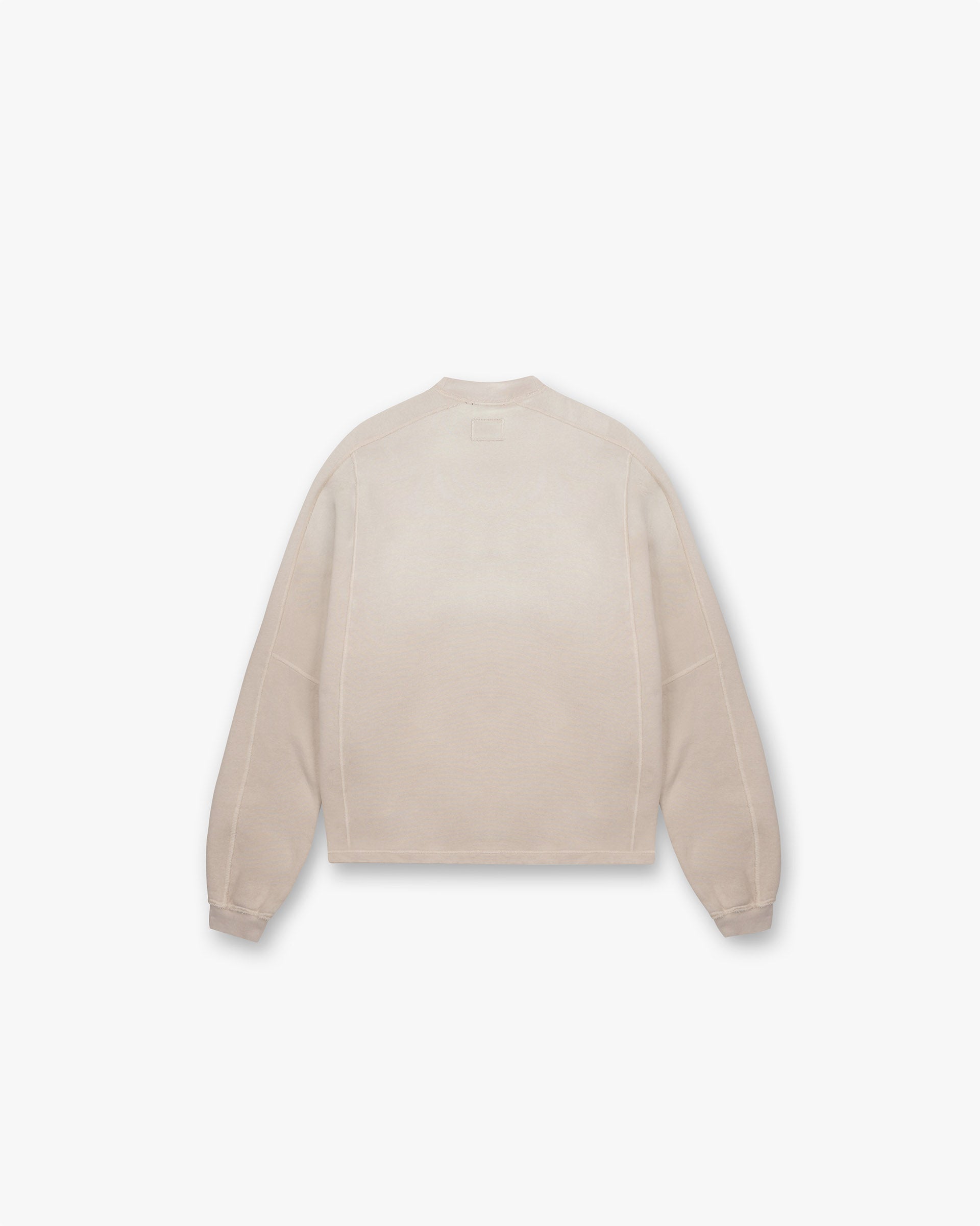 Sweat-shirt à ourlet étagé - Avoine