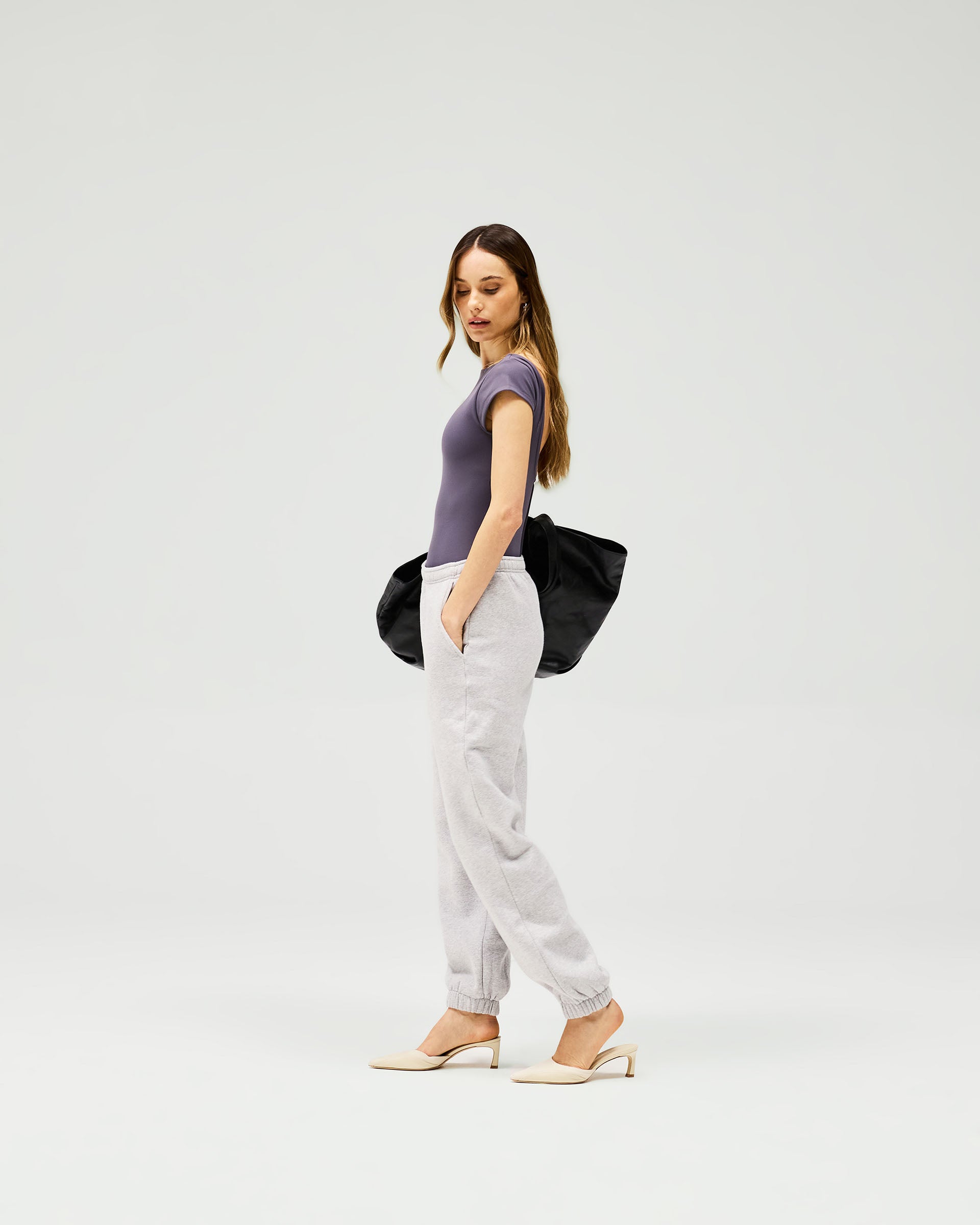 Owners Club Track Pant - Grey Marl