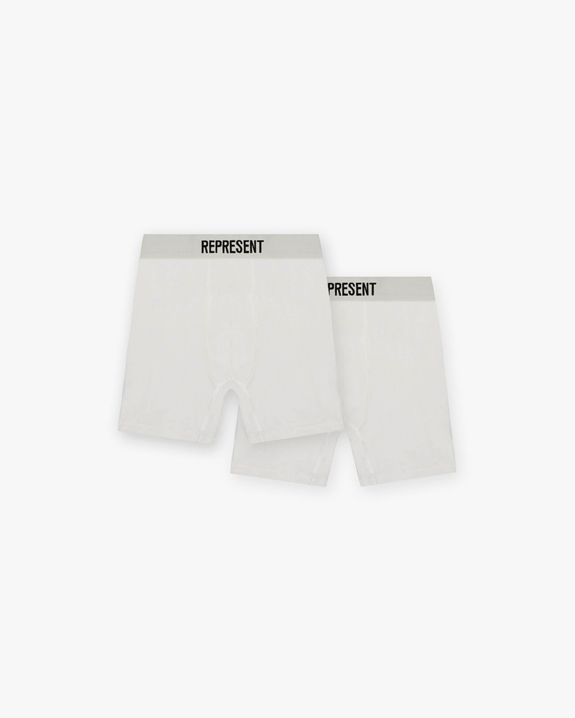 Represent Boxershorts 2er-Pack - Flaches Weiß