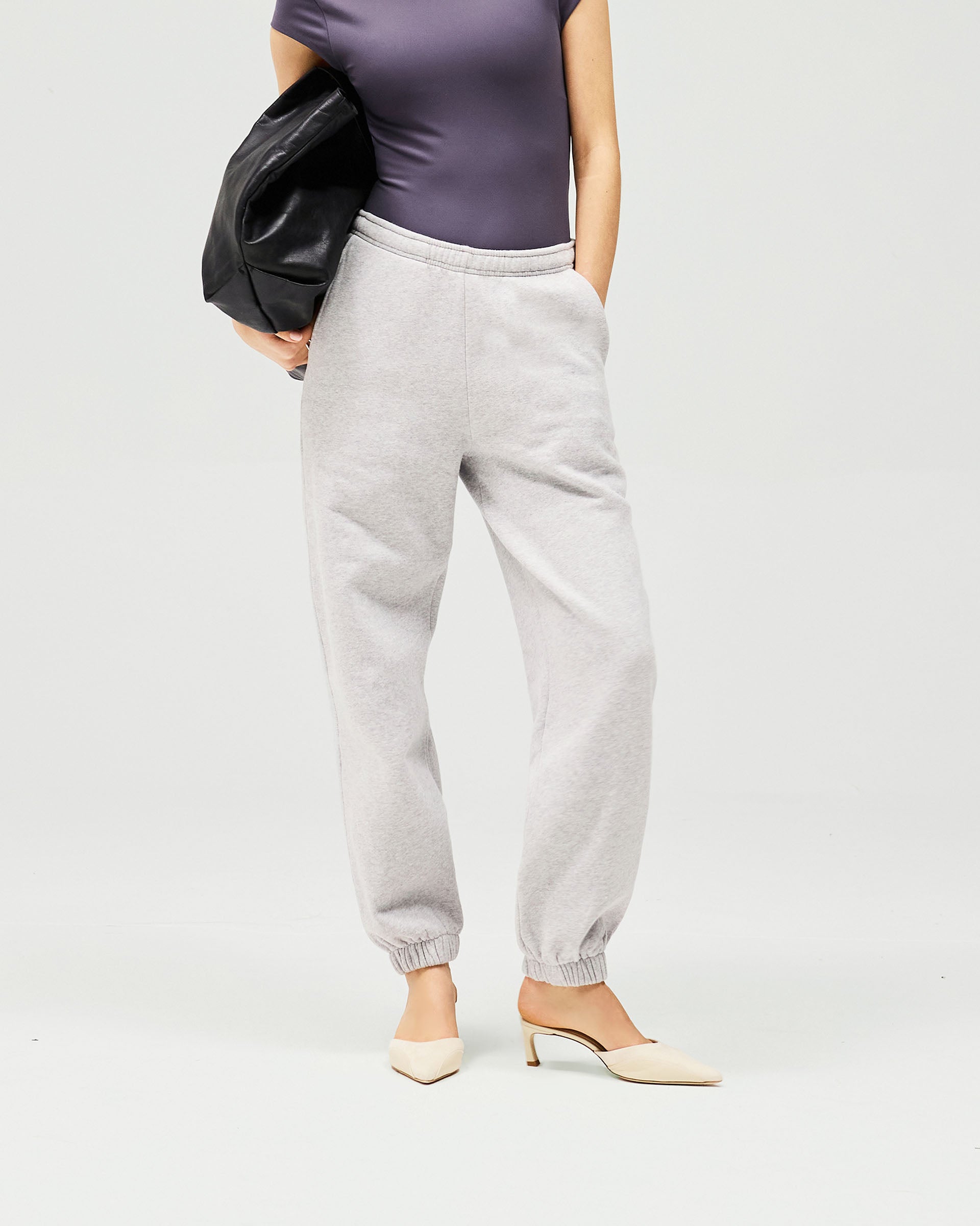 Owners Club Track Pant - Grey Marl