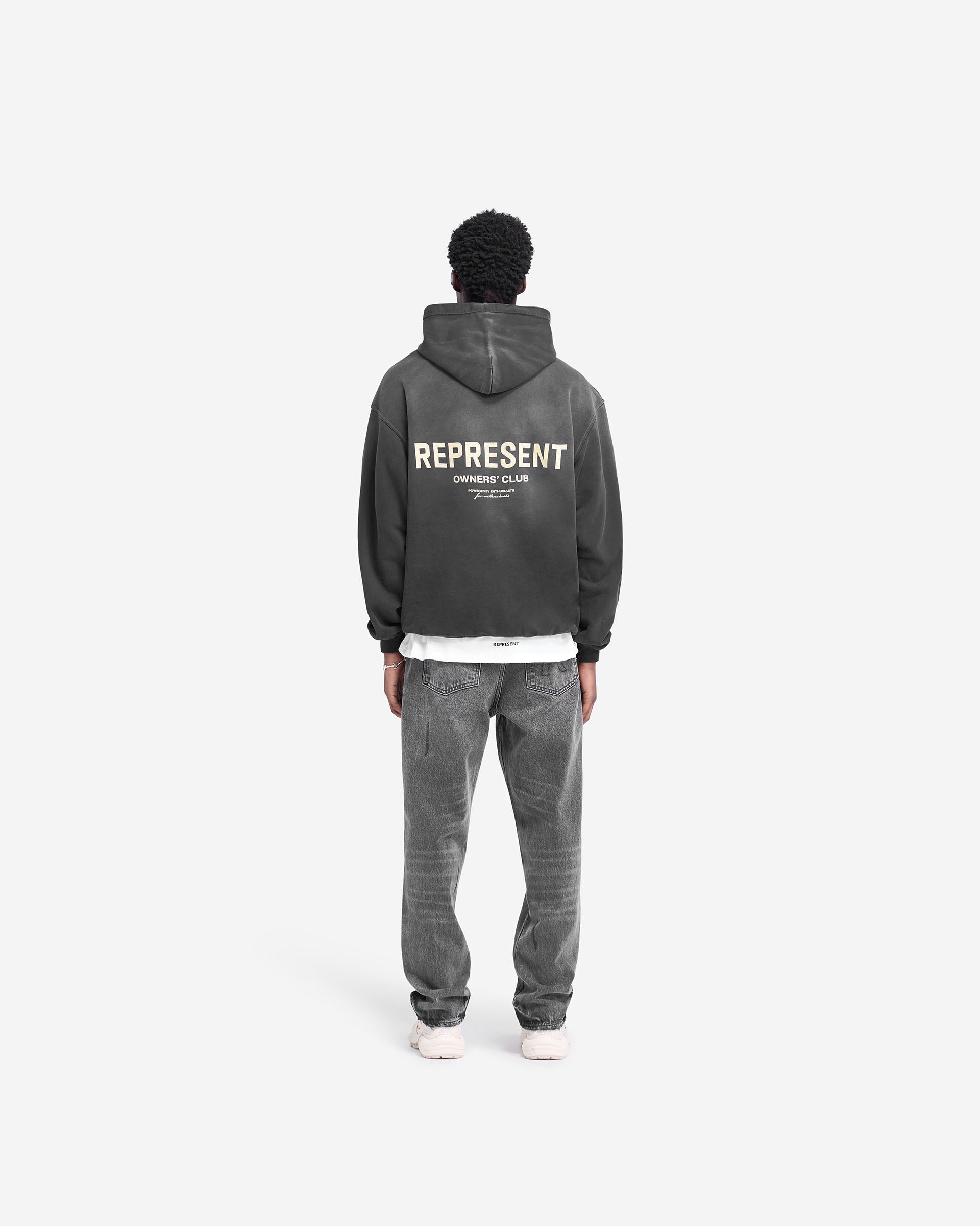 Sweat à capuche Represent Owners Club - Noir vieilli