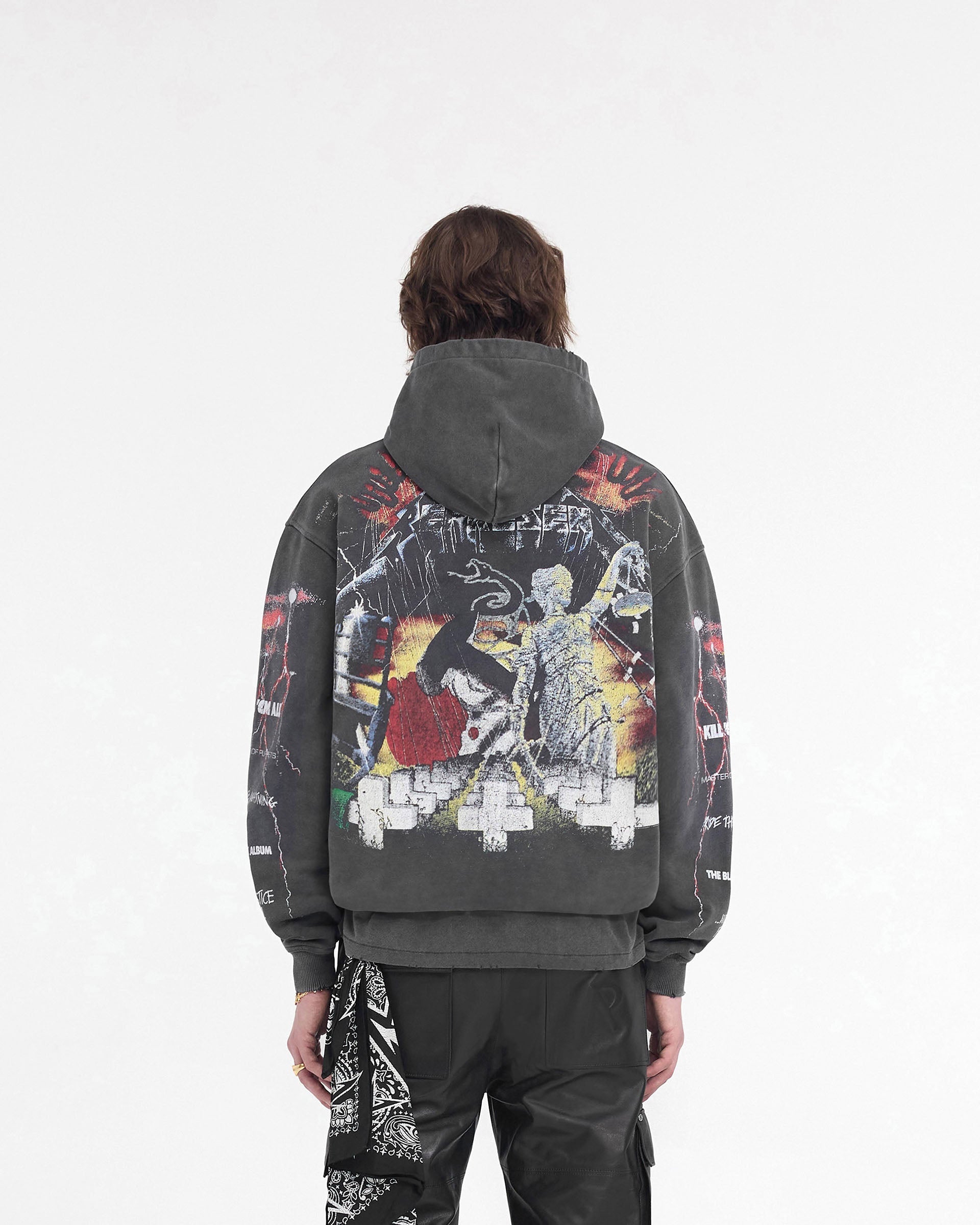 Sweat à capuche Master Of Puppets Represent X Metallica™️ - Gris vintage