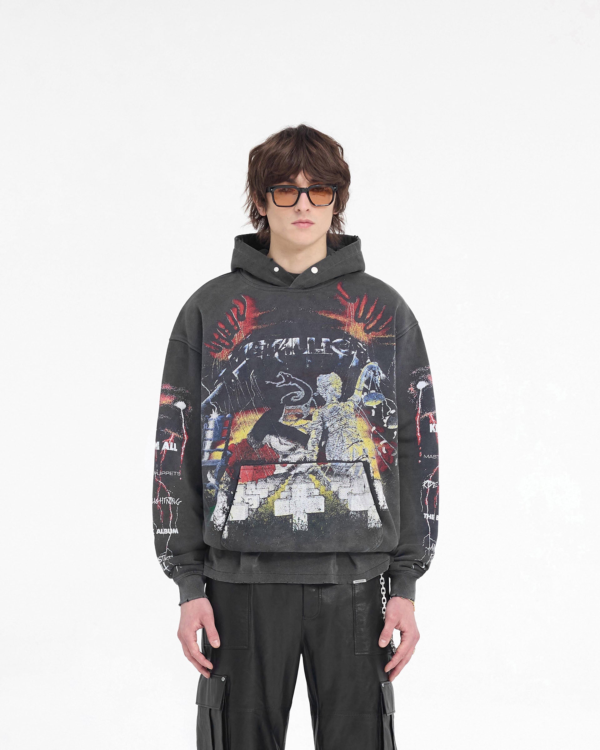 Sweat à capuche Master Of Puppets Represent X Metallica™️ - Gris vintage