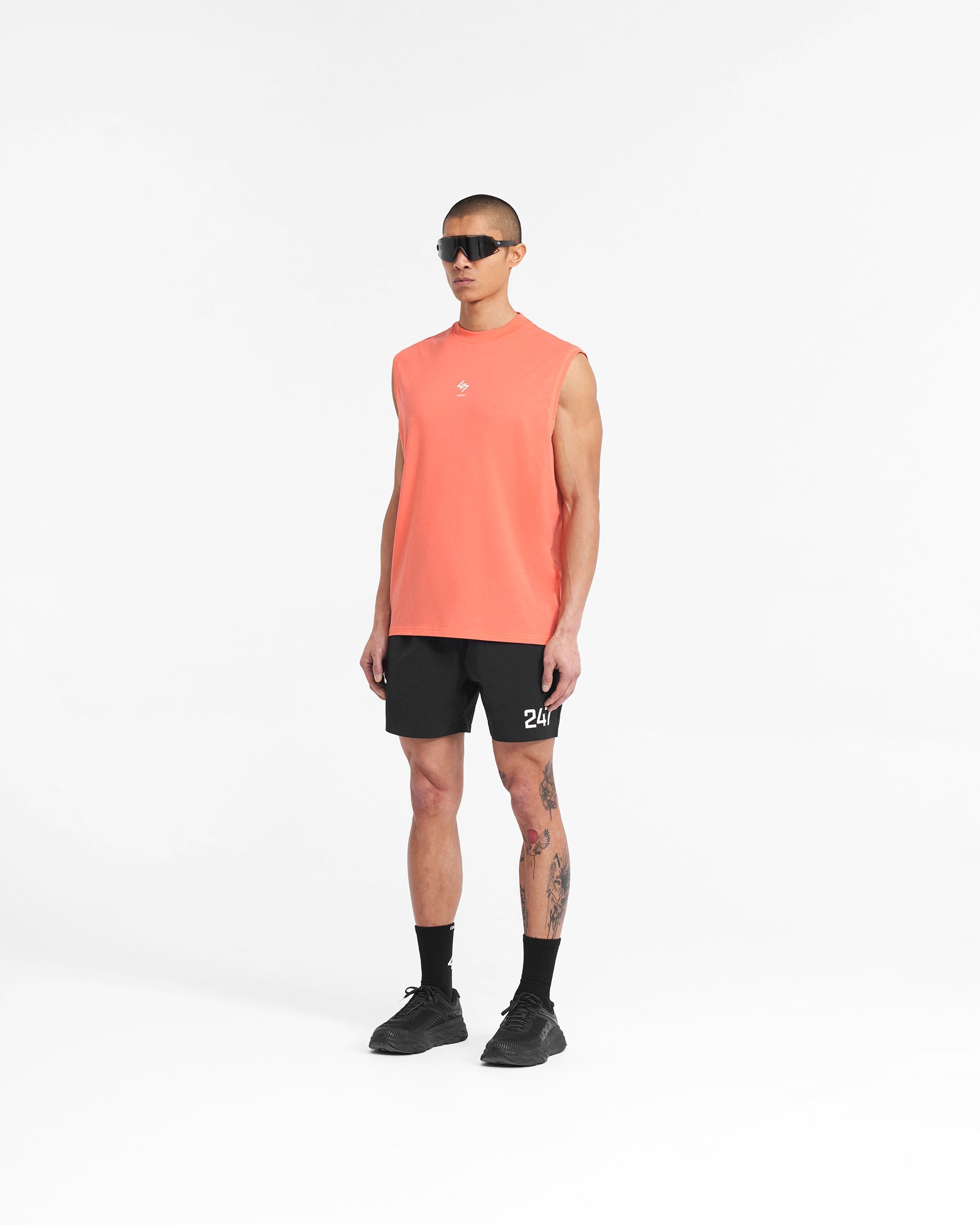 247 Übergroßes Tanktop - Koralle