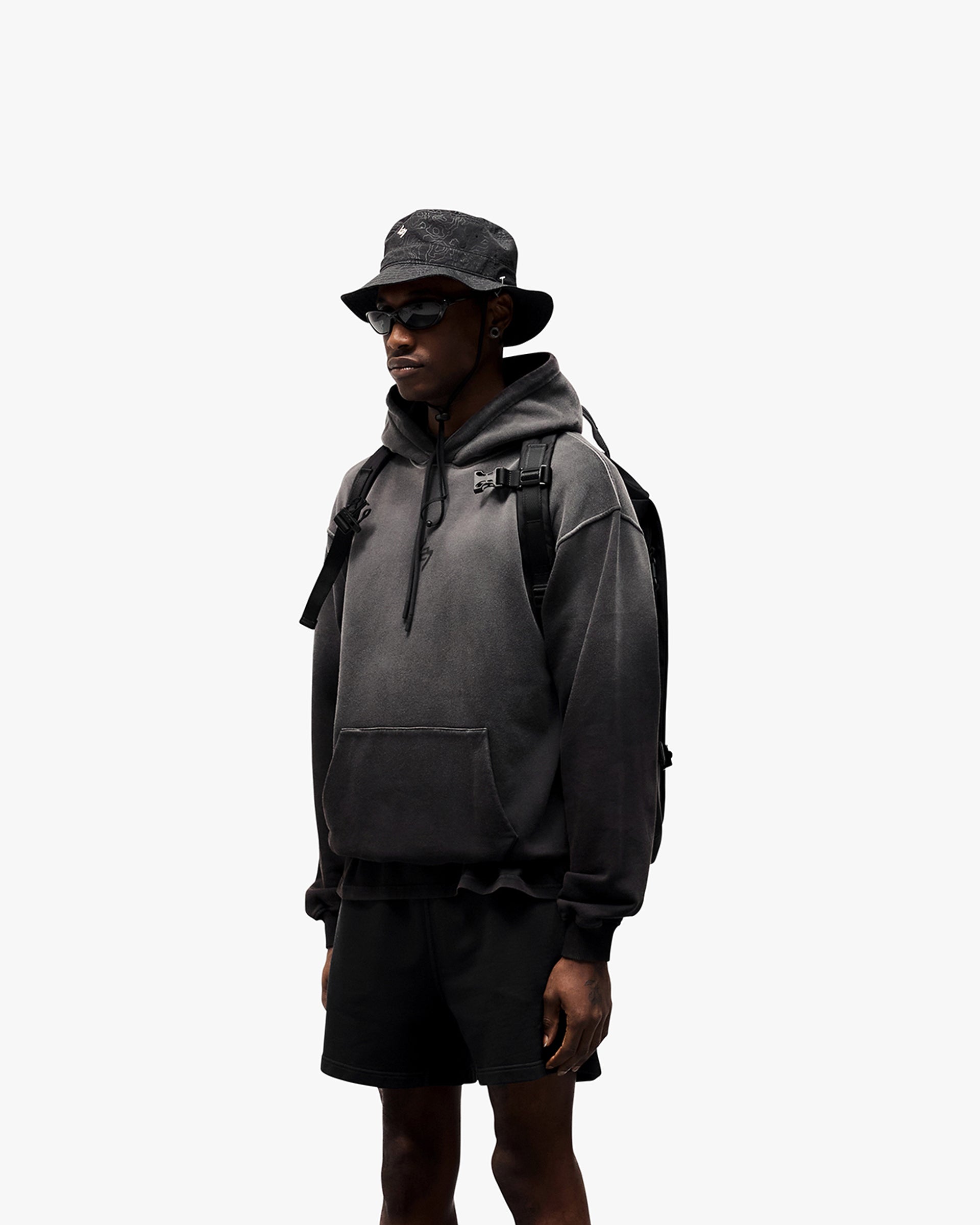 247 Motion Oversized Hoodie  - Black