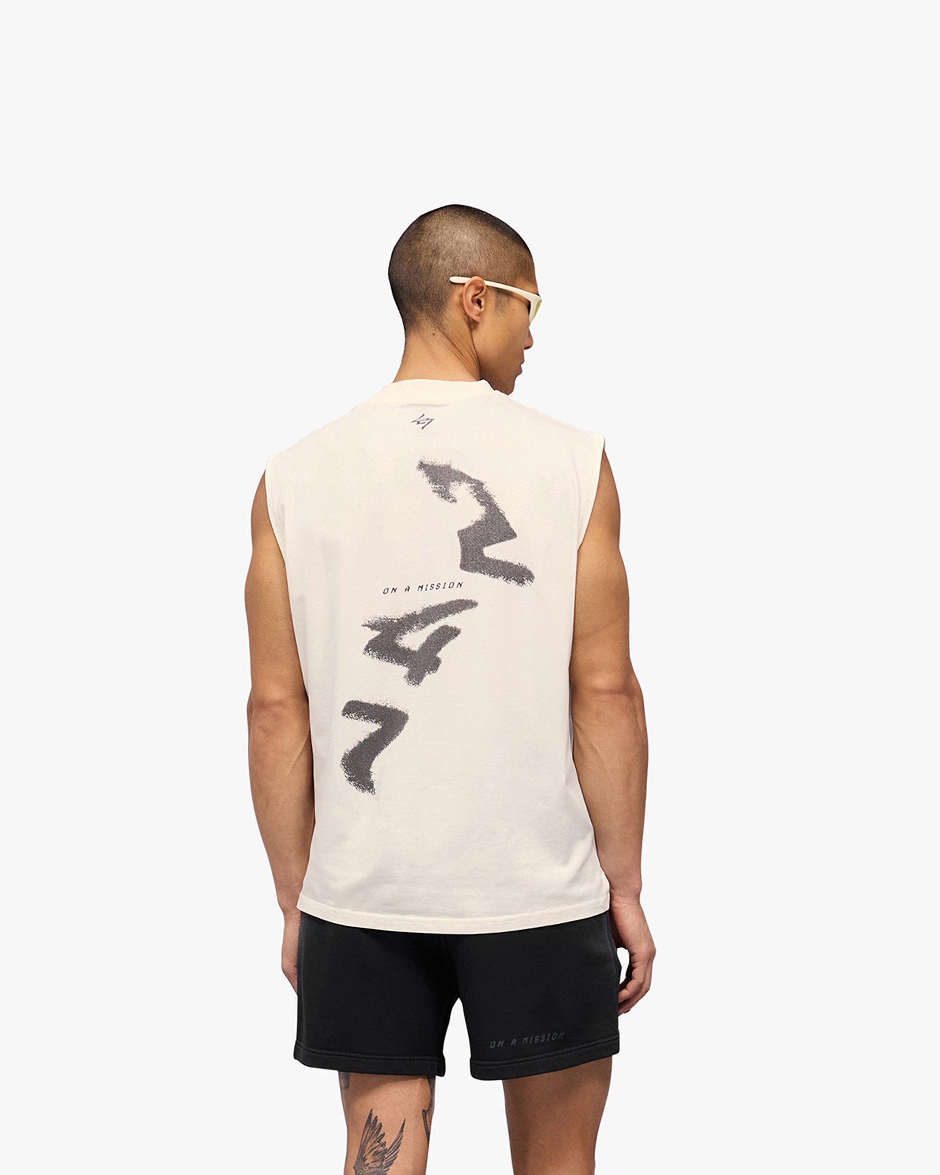 247 Motion Oversized Tank - Flat White