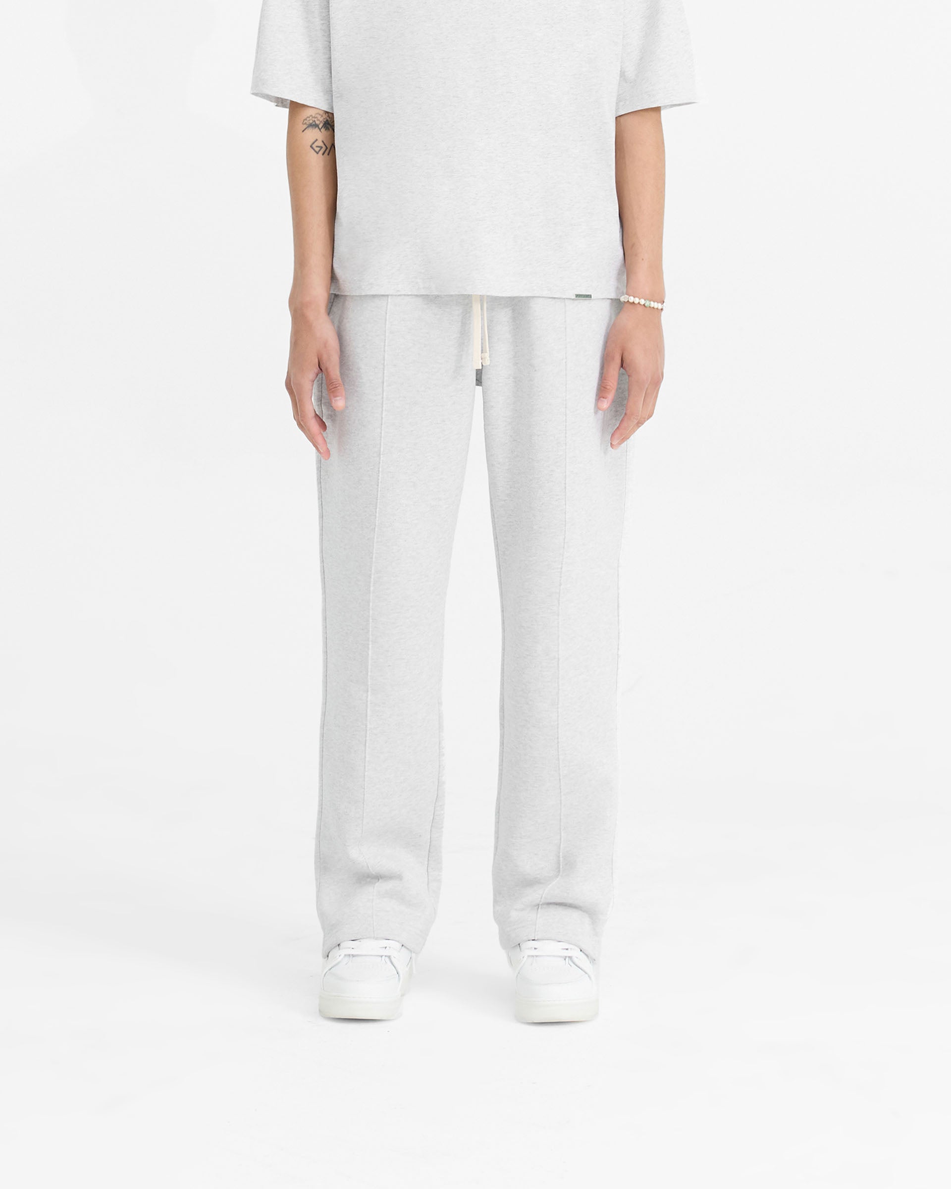 Jogginghose mit Initialen - Eisgrau meliert