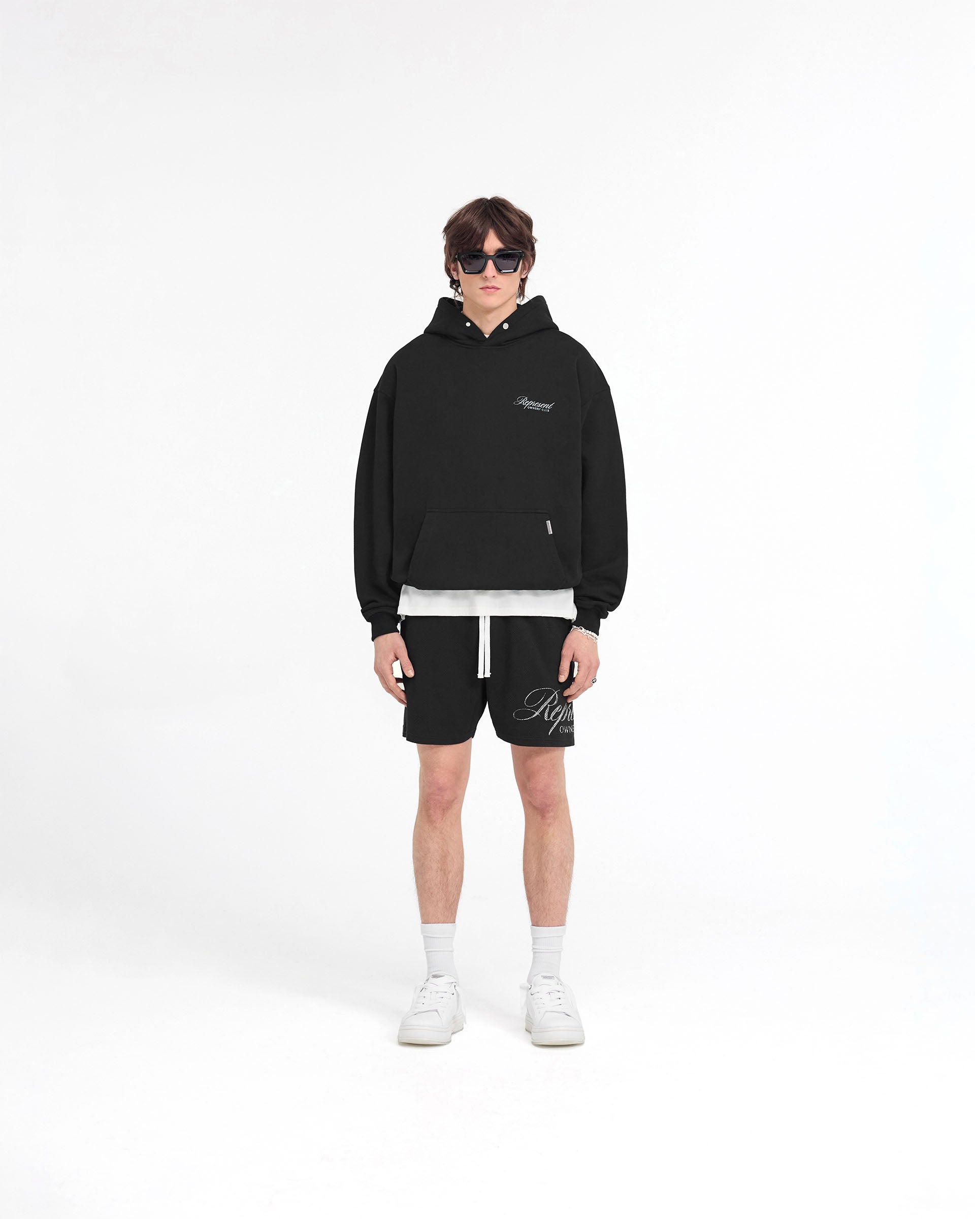 Represent Owners Club Kapuzenpullover mit Schriftzug - Schwarz