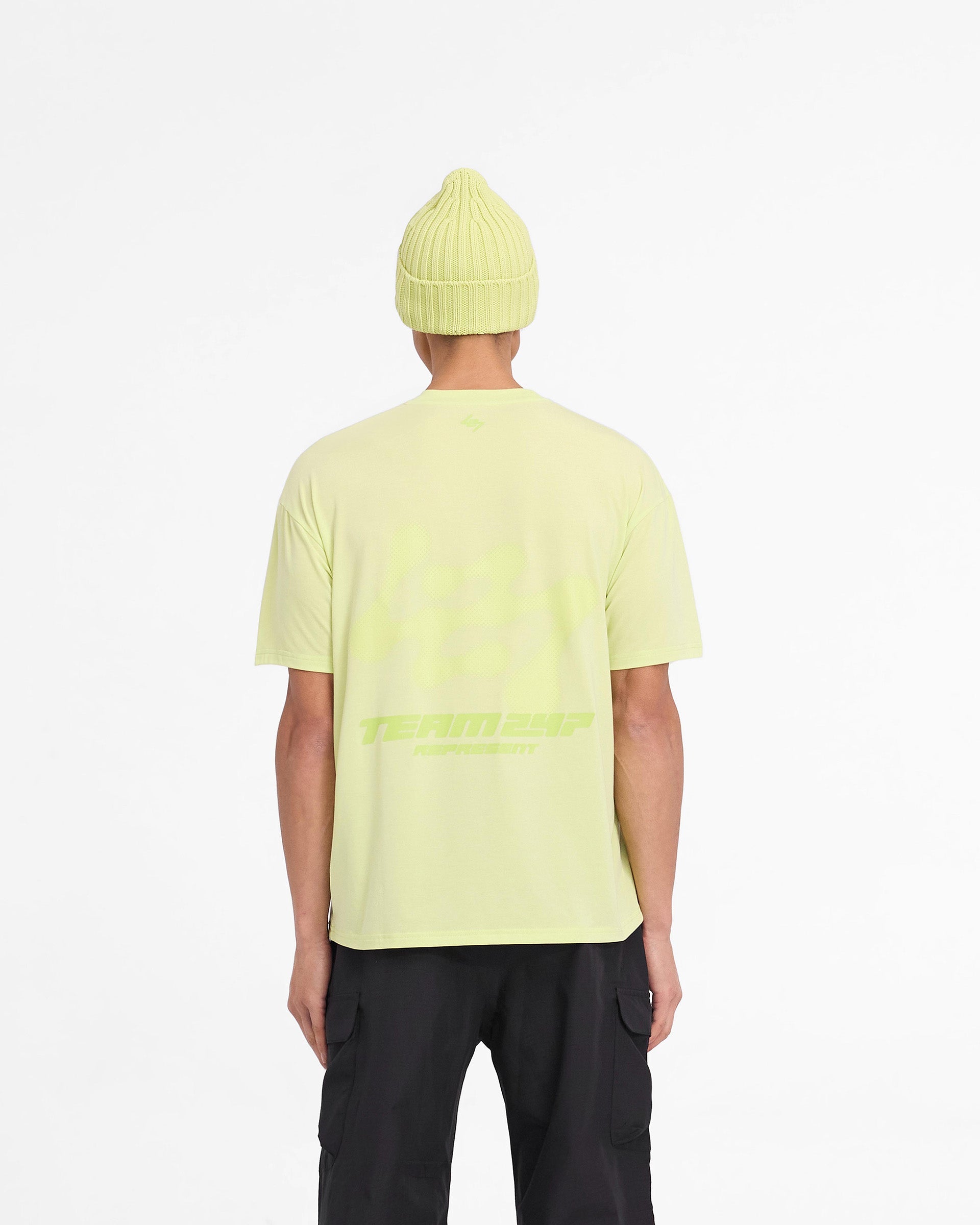 T-shirt oversize 247 Future Terrains - Lime Shadow