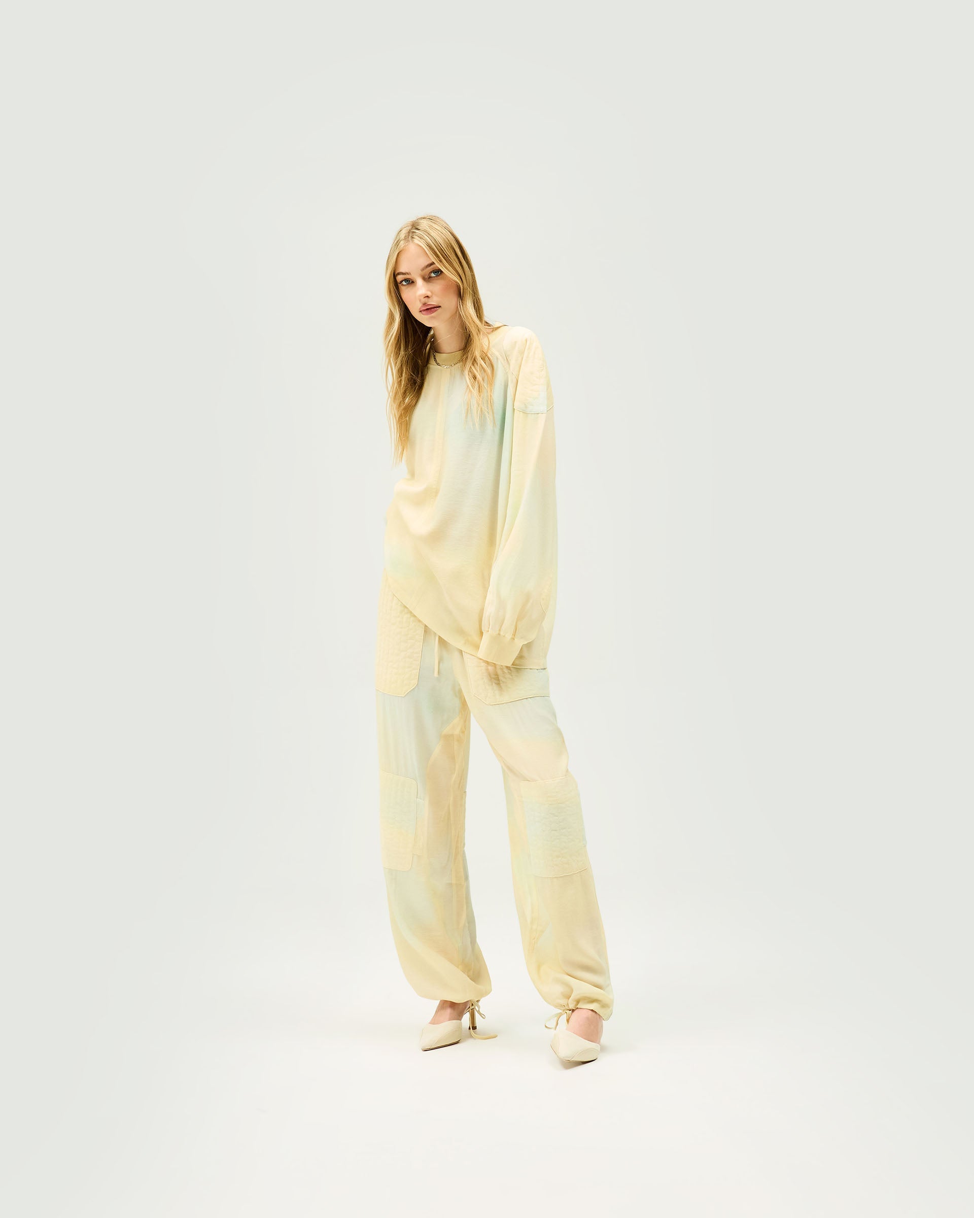 Storm Tracksuit Bottom - Storm Print Natural