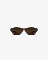 Front product image of mens bronze sunglasses on a plain white background | 247 Arena Sunglasses in Bronze | Distinctive bronzed frame sunglasses | 247 Accessories | Represent Clo