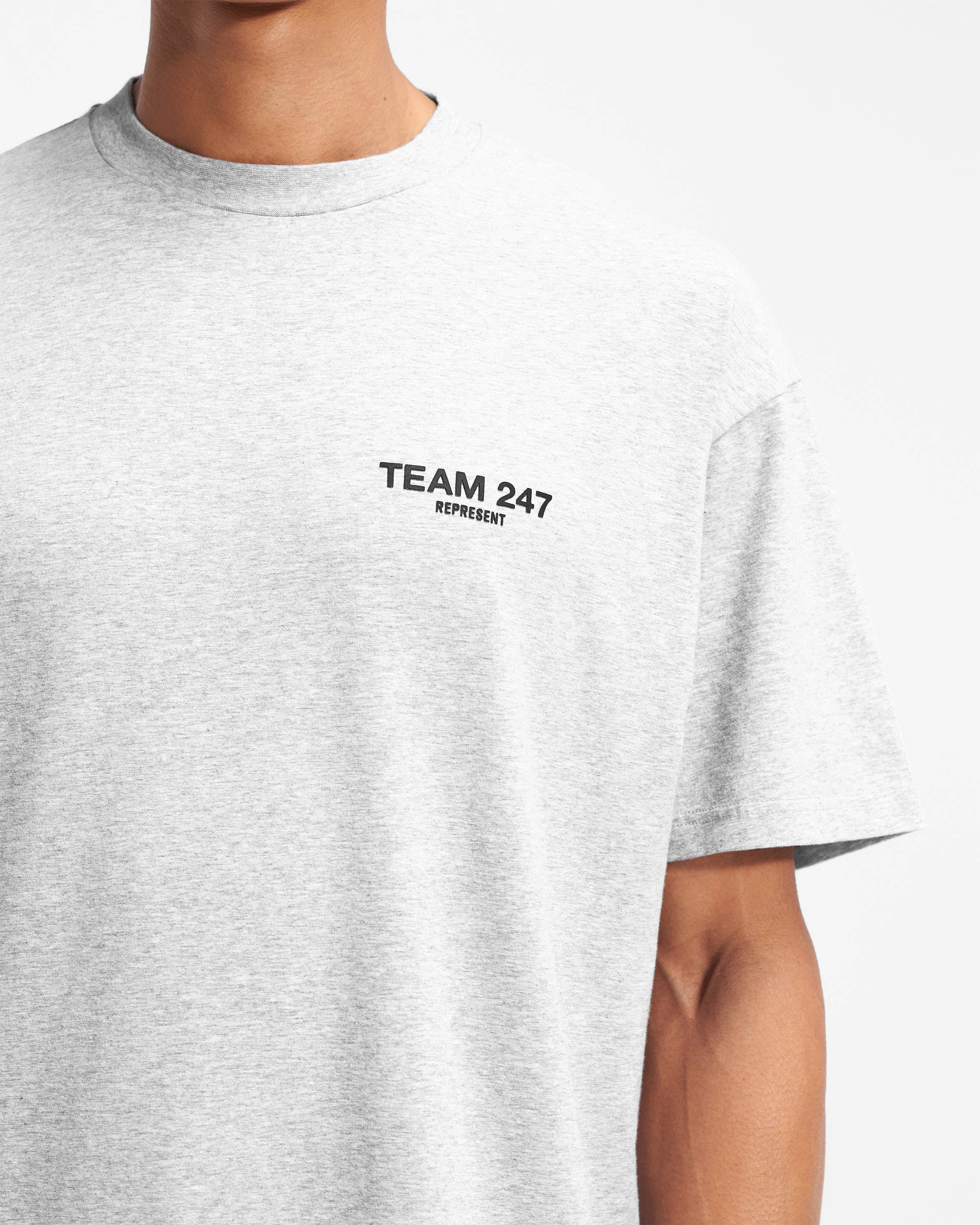 T-shirt oversize Team 247 - Gris cendré