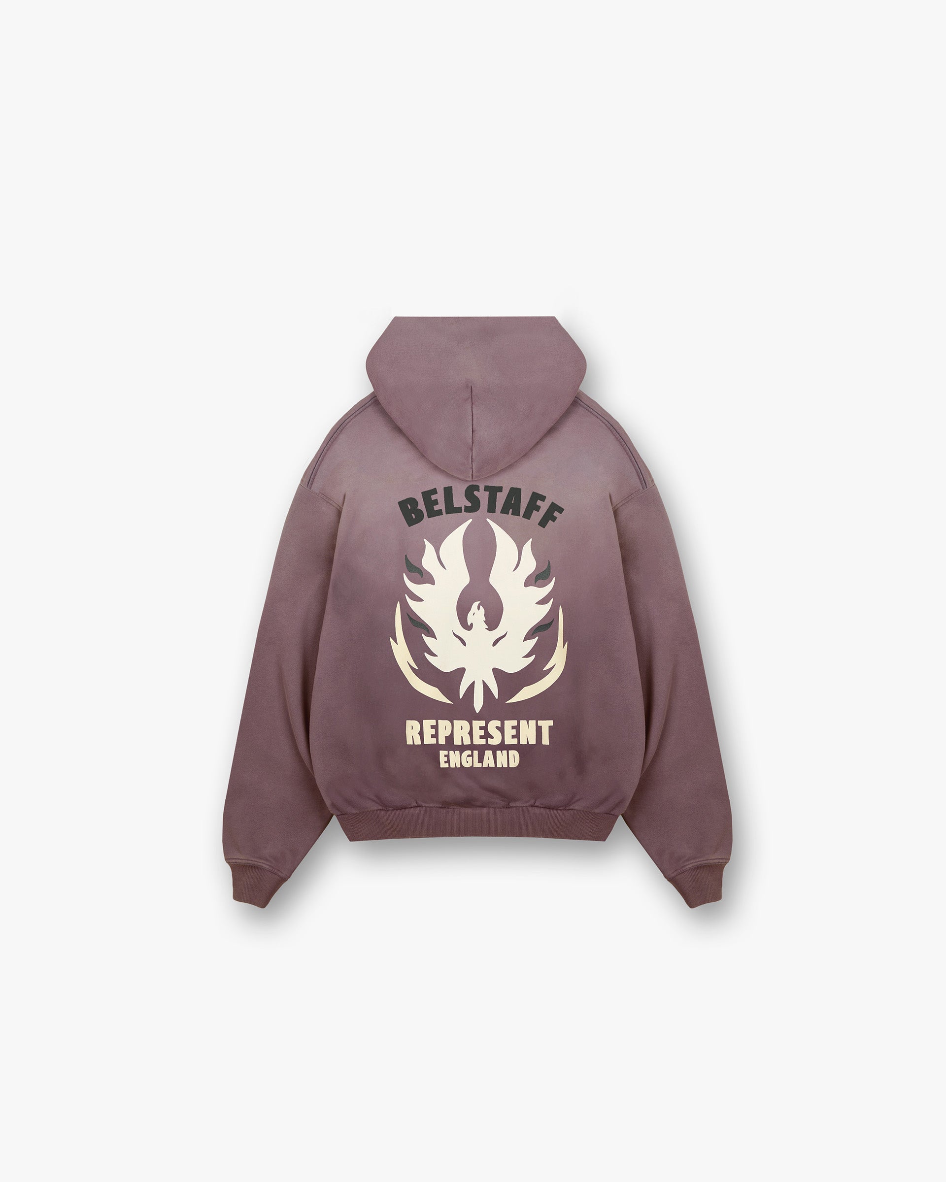 Sweat à capuche Flame Phoenix Represent X Belstaff - Prune