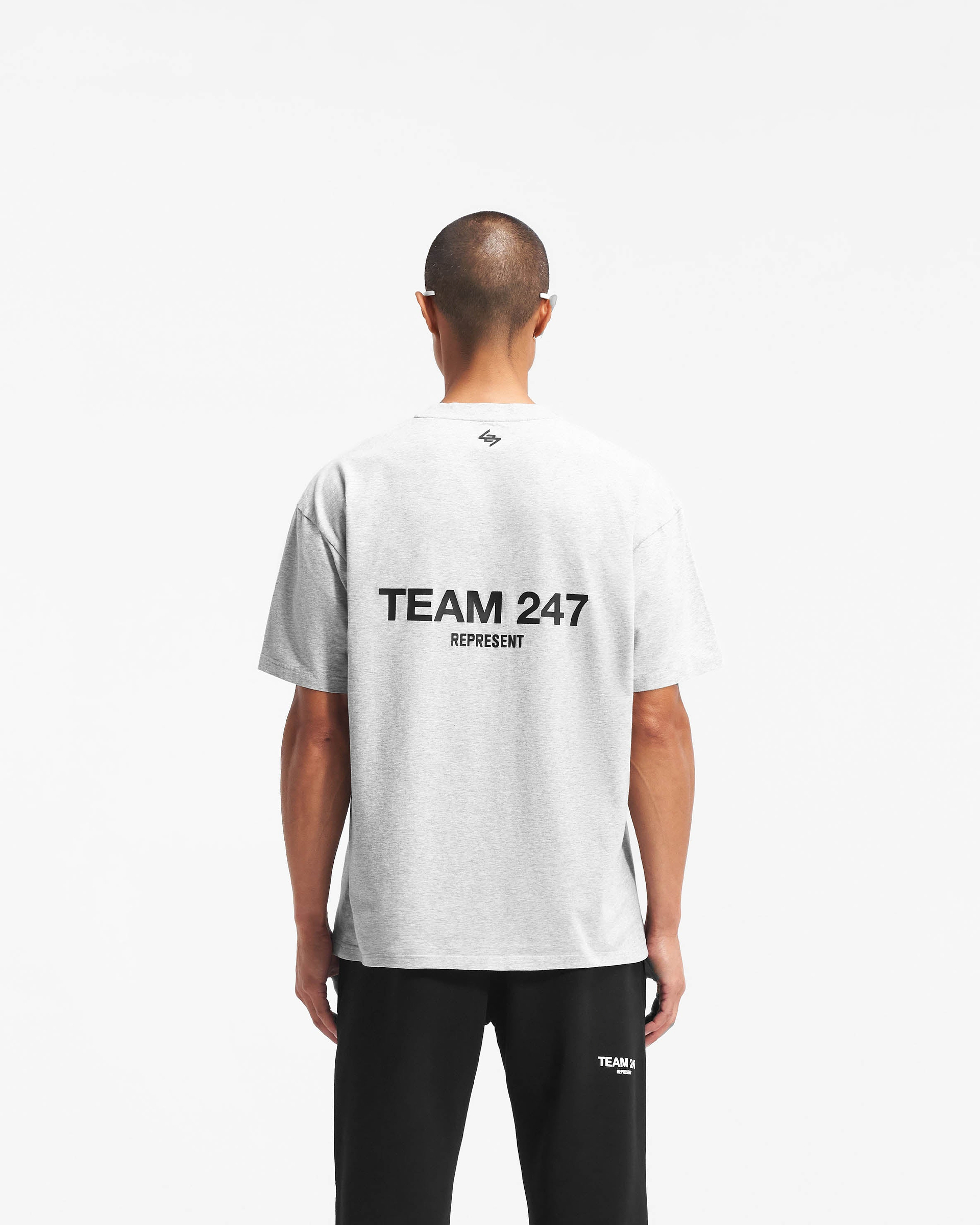 T-shirt oversize Team 247 - Gris cendré