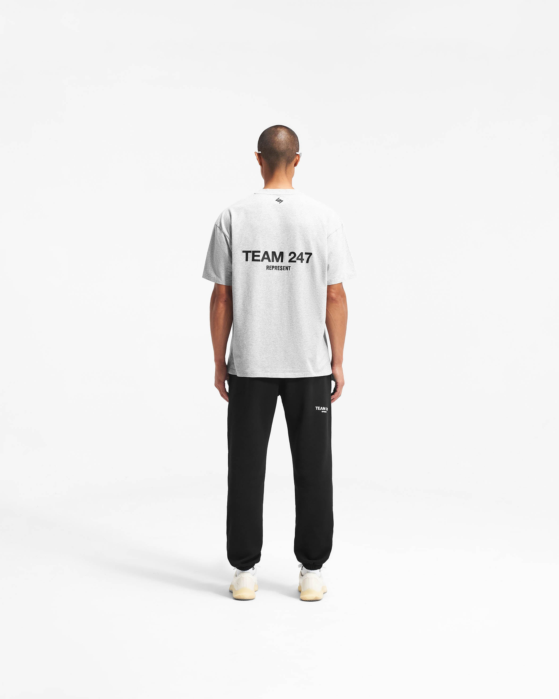 T-shirt oversize Team 247 - Gris cendré
