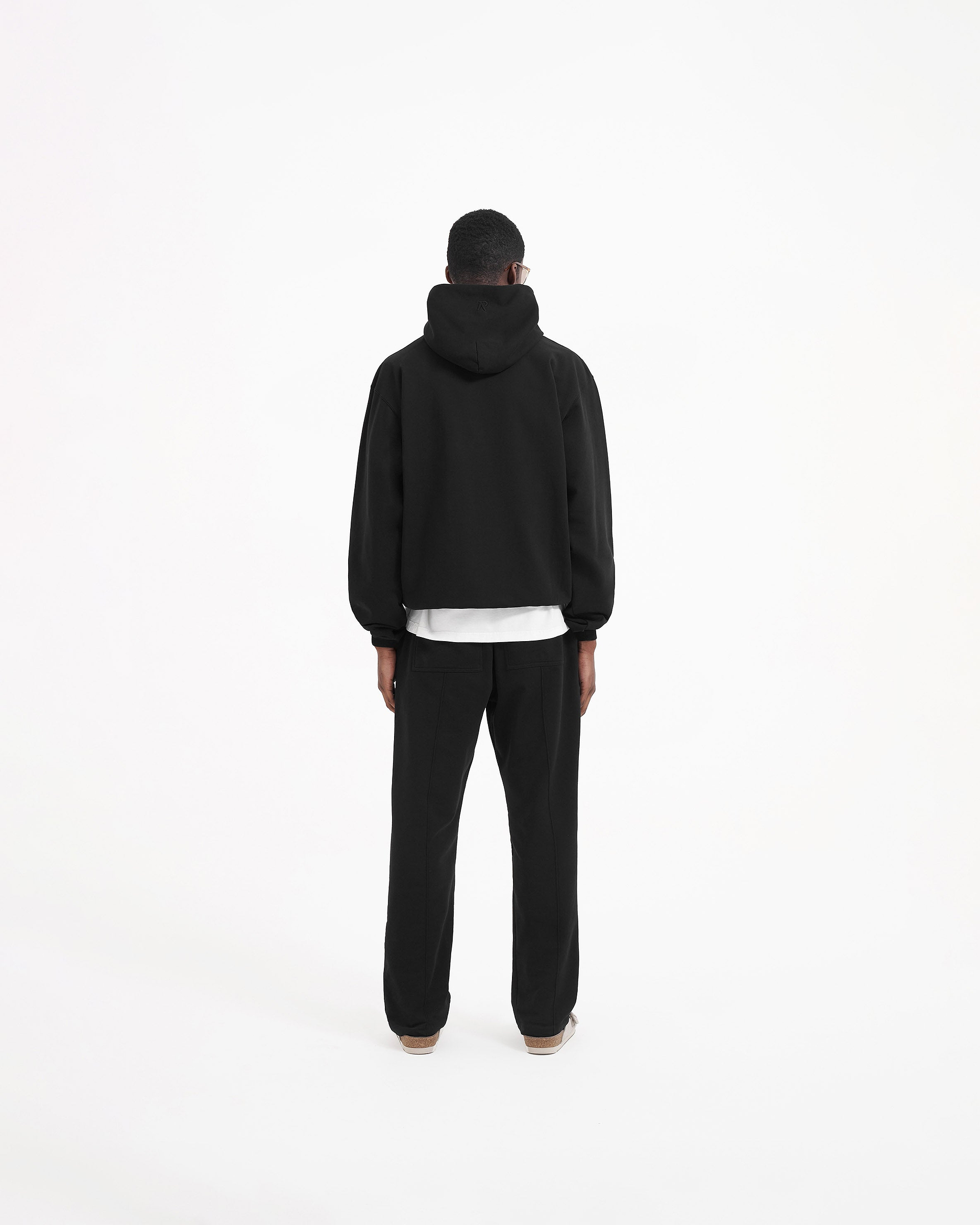 Initial Hoodie - Jet Black