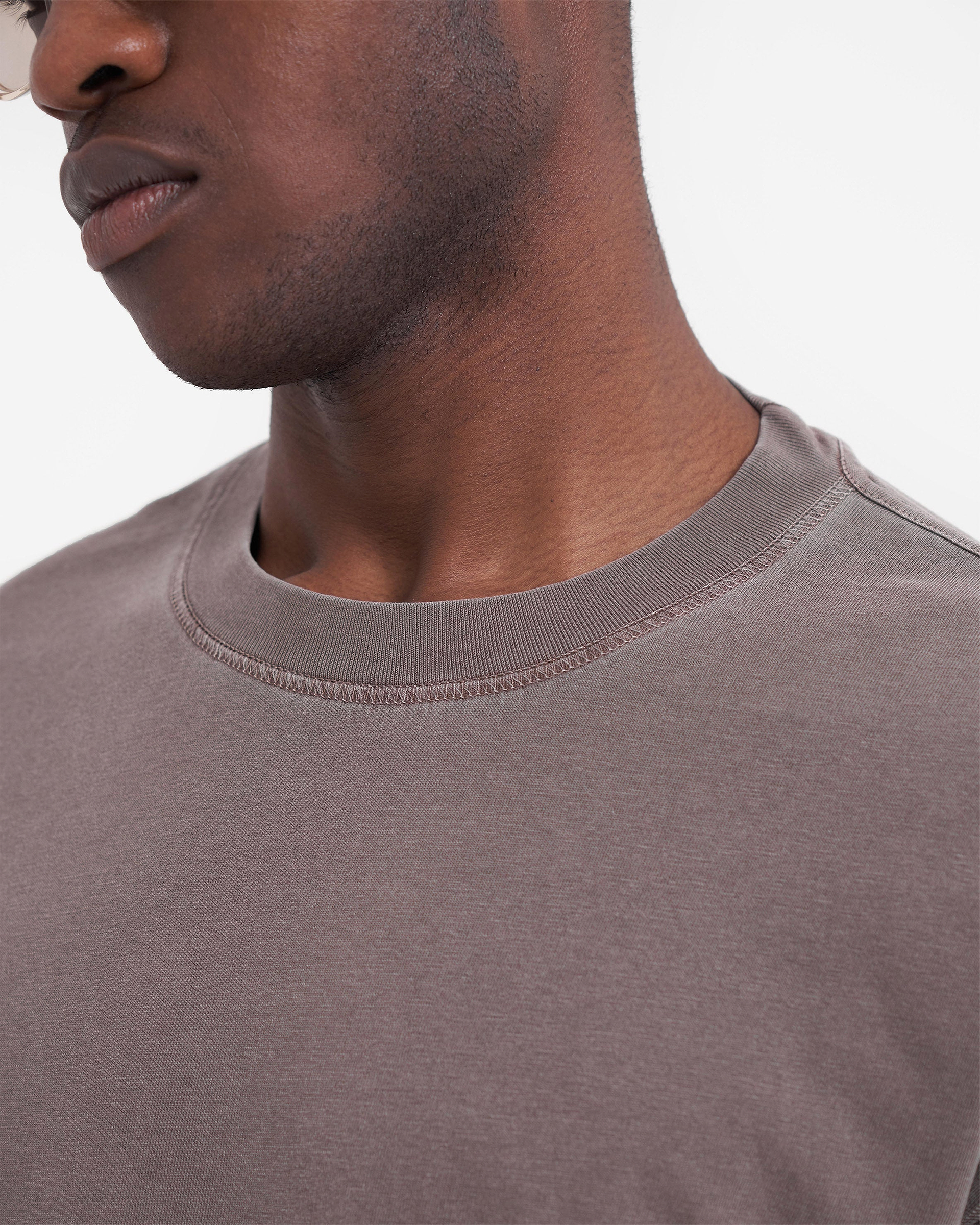 Langarm-T-Shirt mit Initialen-Motiv - Nebel