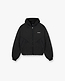 Nylon Hooded Bomber Jacket