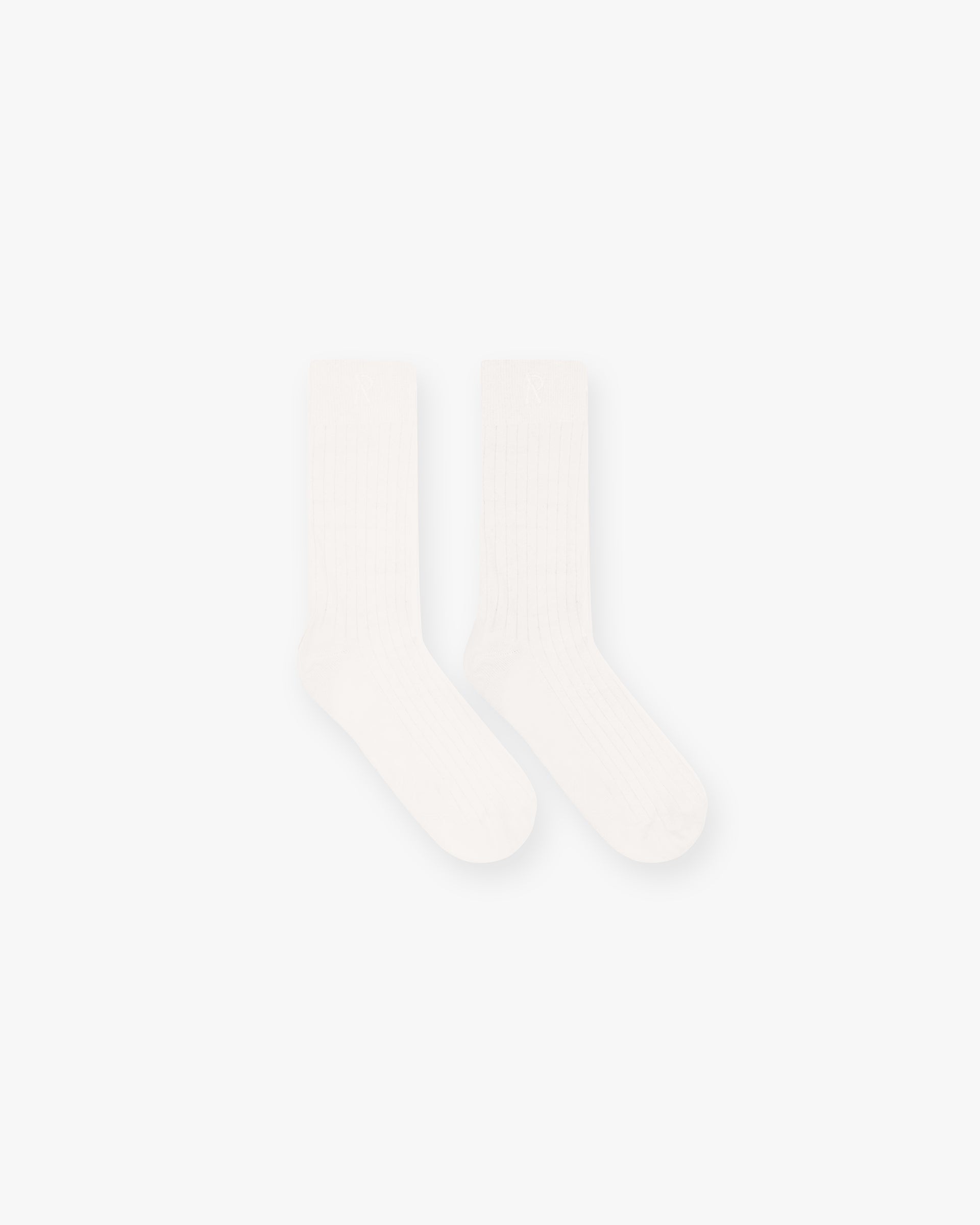 Socken mit Initialen - Flaches Weiß