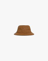 Front product image of a mens rust bucket hat on a plain white background | 247 Contour Bucket Hat in Rust | Lightweight bucket hat with breathable mesh panels | 247 Accessories | Represent Clo